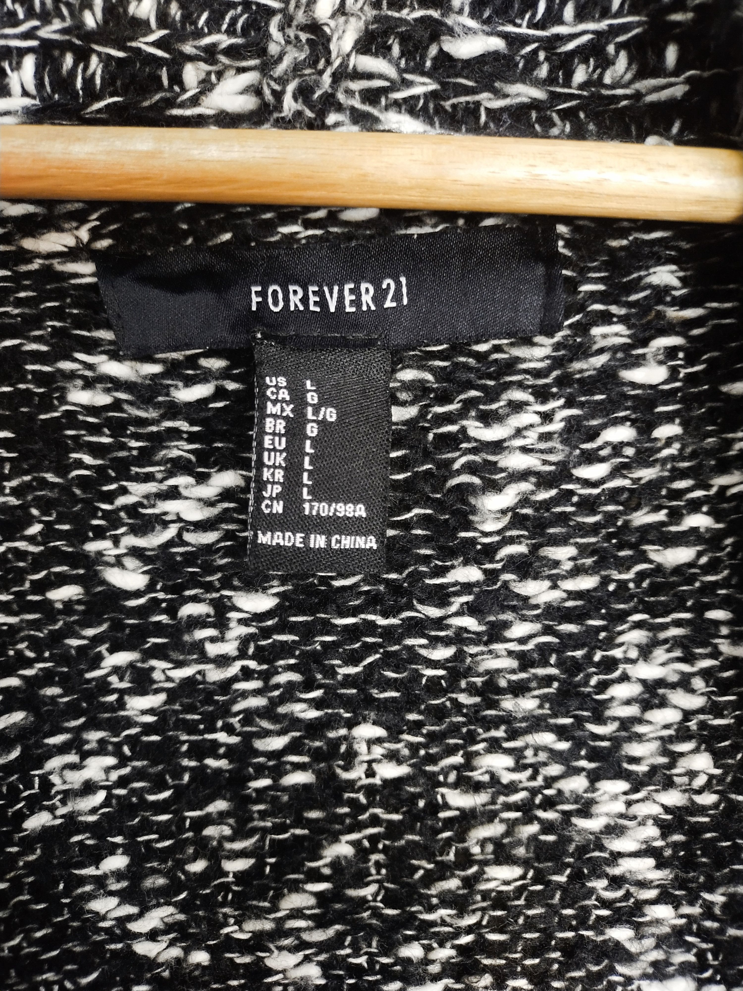 Forever 21 Forever 21 black cardigan knitwear japan #S203 Size L / US 10 / IT 46 - 8 Thumbnail