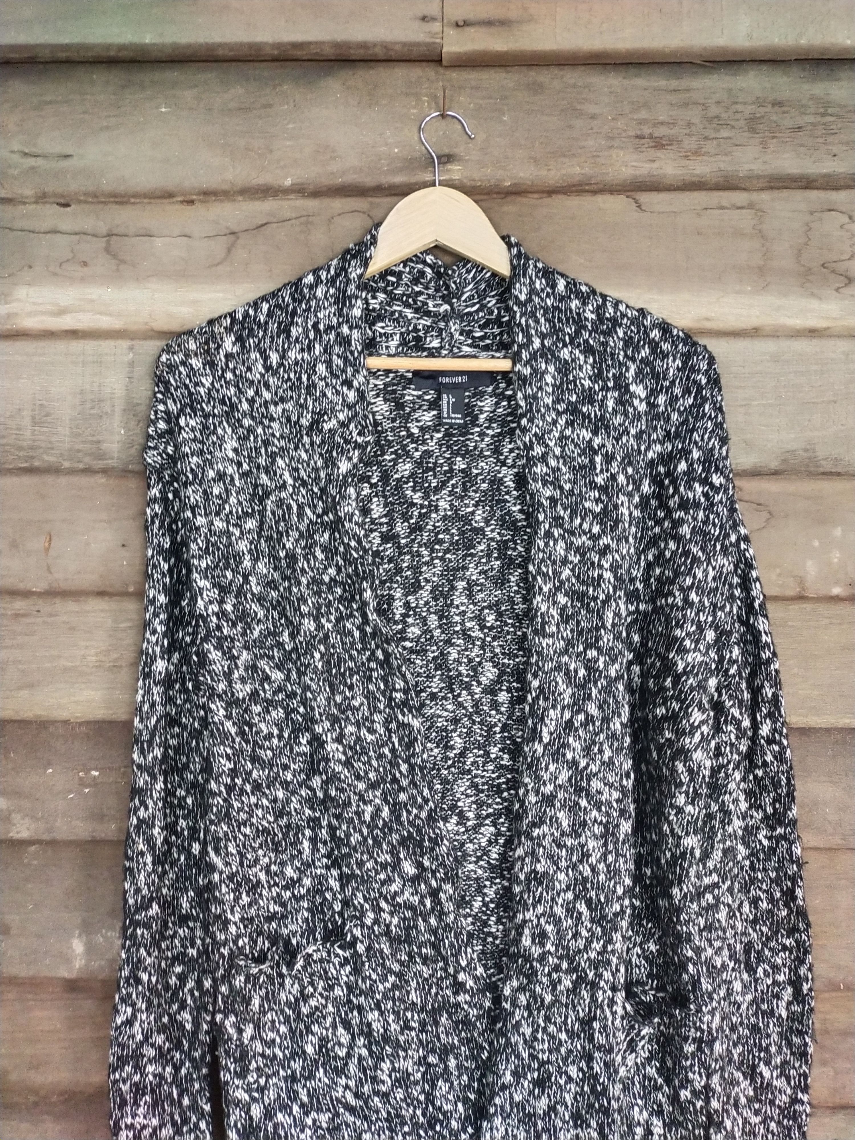 Forever 21 Forever 21 black cardigan knitwear japan #S203 Size L / US 10 / IT 46 - 3 Thumbnail