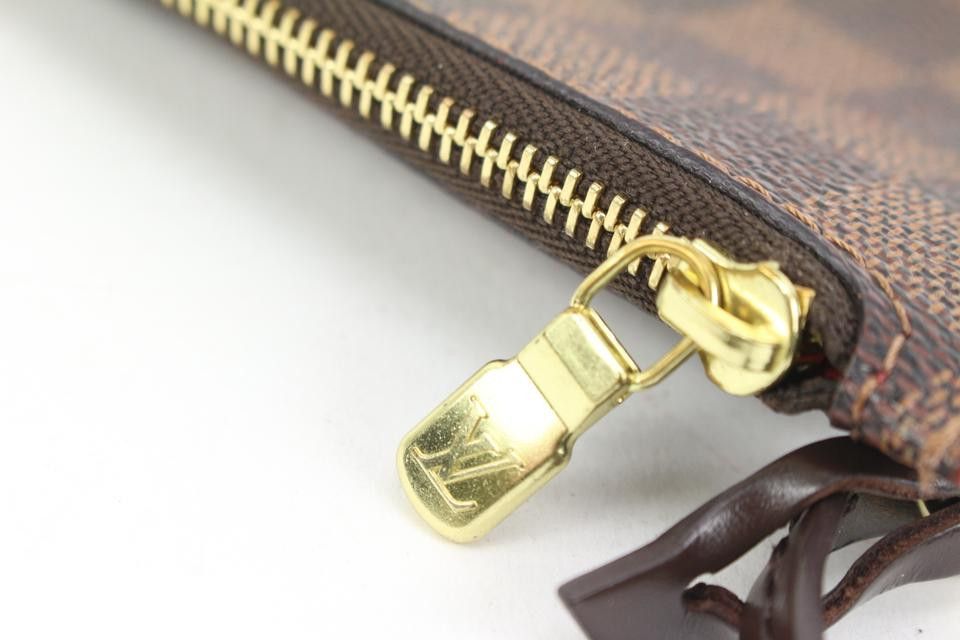 Louis Vuitton Damier Ebene Neverfull Pochette PM Wristlet