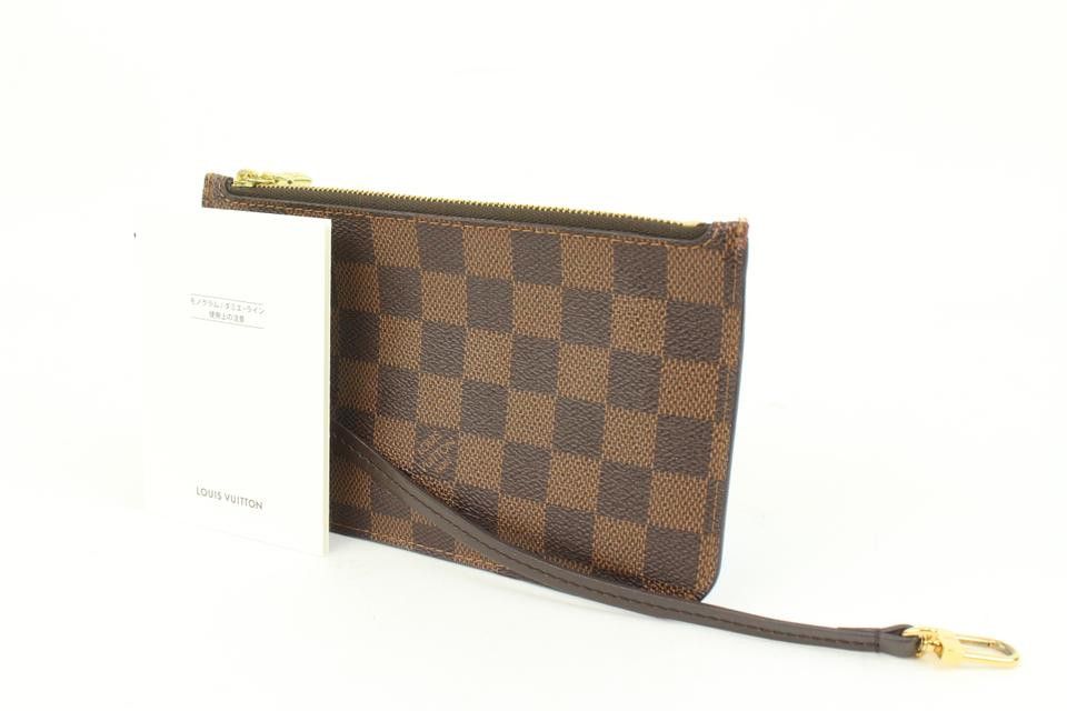 Louis Vuitton Damier Ebene Neverfull Pochette PM Wristlet