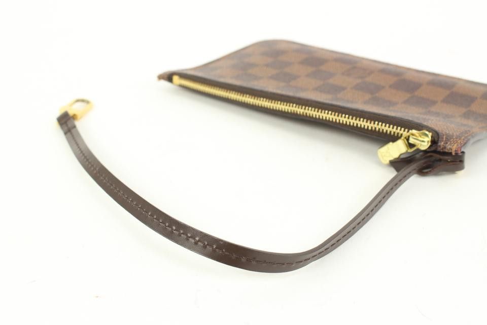 Louis Vuitton Damier Ebene Neverfull Pochette PM Wristlet
