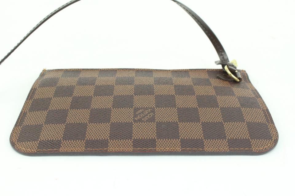 Louis Vuitton Damier Ebene Neverfull Pochette PM Wristlet