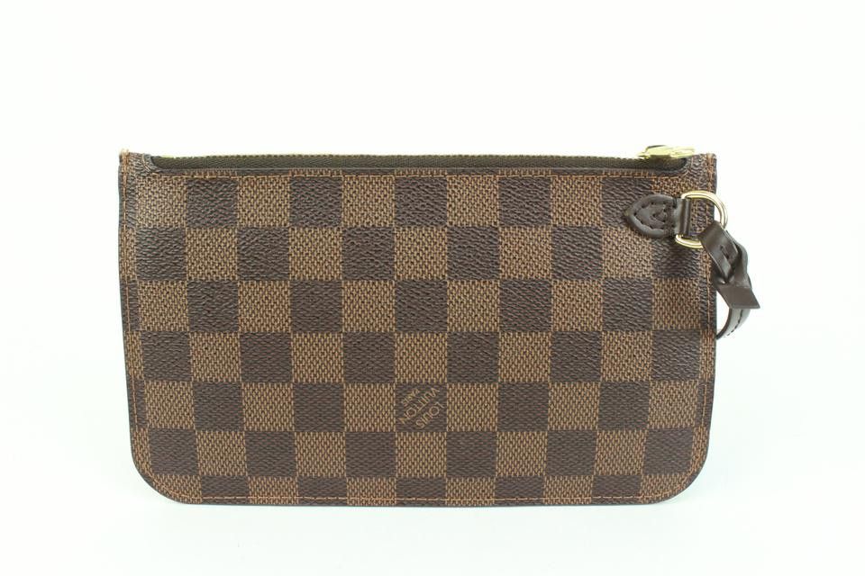 Louis Vuitton Damier Ebene Neverfull Pochette PM Wristlet
