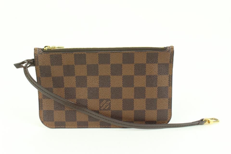 Louis Vuitton Damier Ebene Neverfull Pochette PM Wristlet