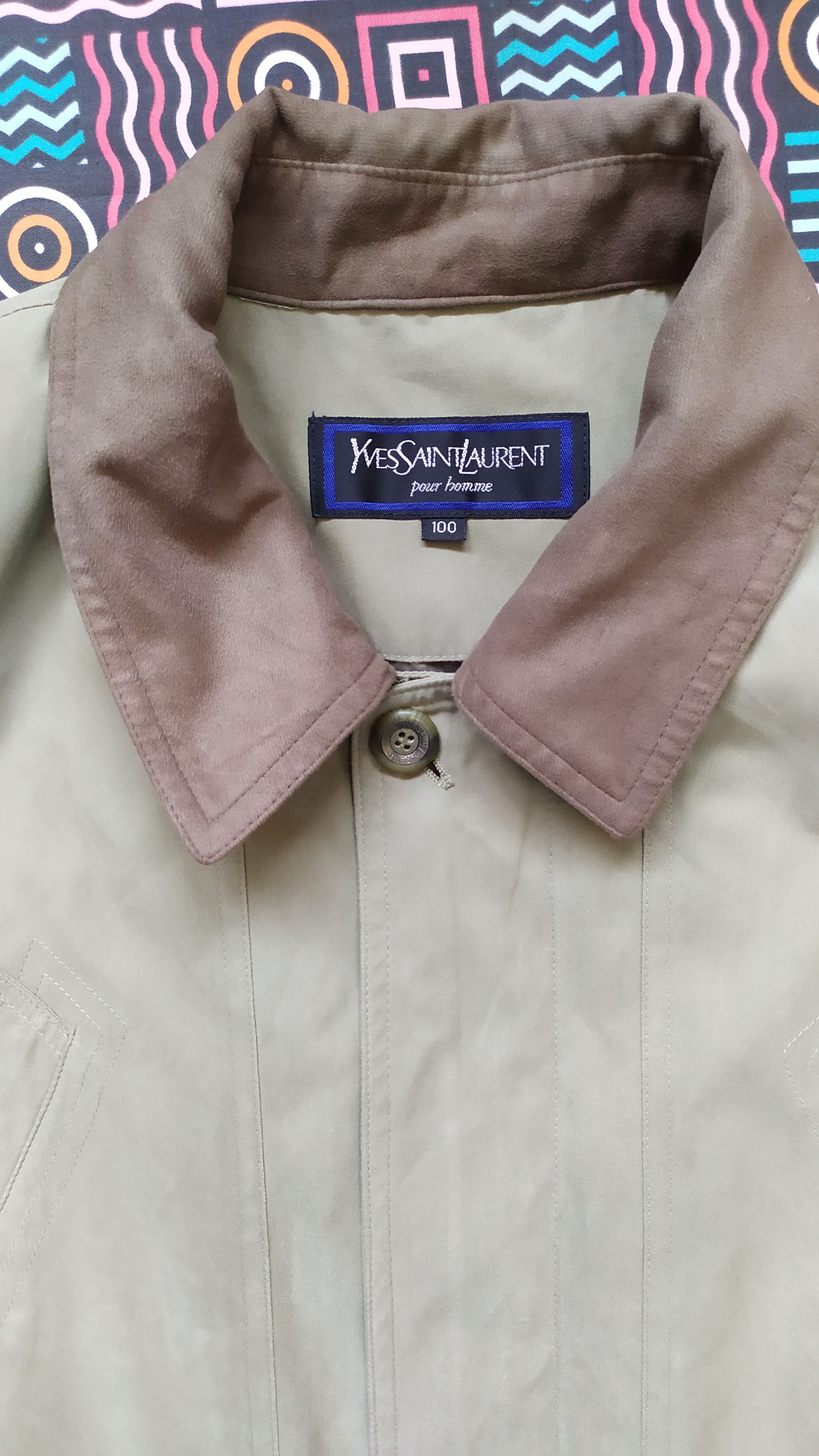 Yves Saint Laurent Vintage YVES SAINT LAURENT POUR HOMME light jacket size 100 Size US M / EU 48-50 / 2 - 5 Thumbnail