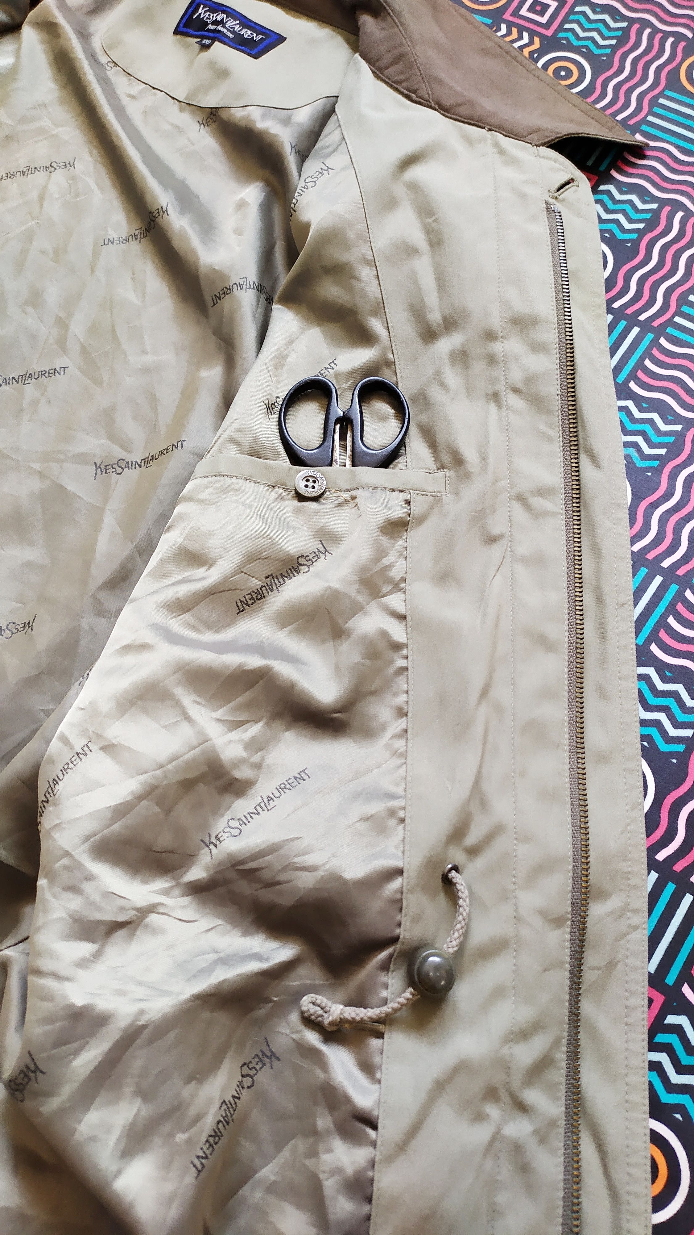 Yves Saint Laurent Vintage YVES SAINT LAURENT POUR HOMME light jacket size 100 Size US M / EU 48-50 / 2 - 13 Thumbnail
