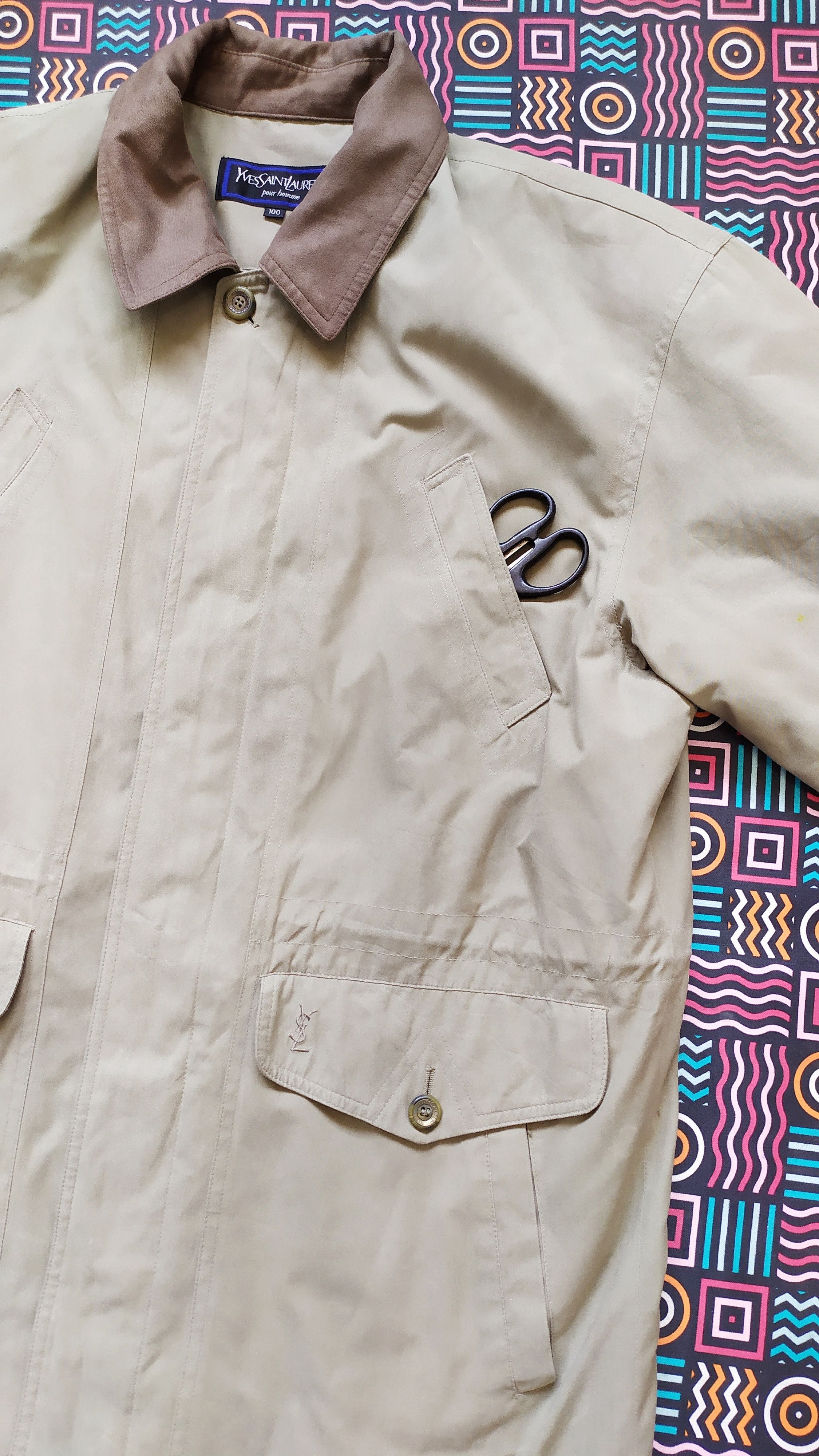 Yves Saint Laurent Vintage YVES SAINT LAURENT POUR HOMME light jacket size 100 Size US M / EU 48-50 / 2 - 6 Thumbnail