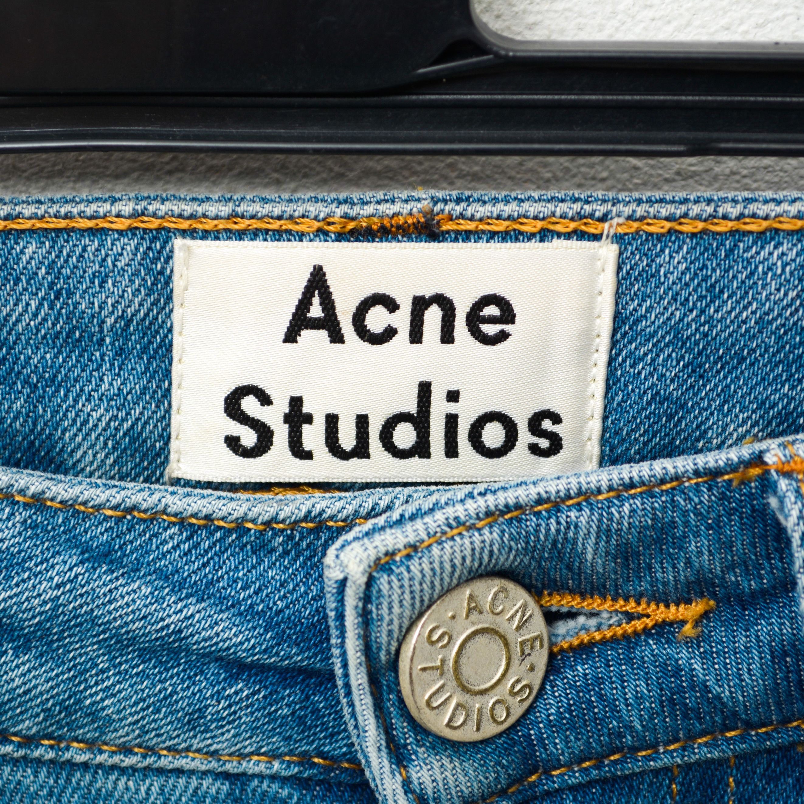 Acne Studios SKIN 5 LT USD BLU Jeans W24 L32 Denim Skinny Pants Slim Zip Size 24" / US 00 / IT 34 - 2 Thumbnail