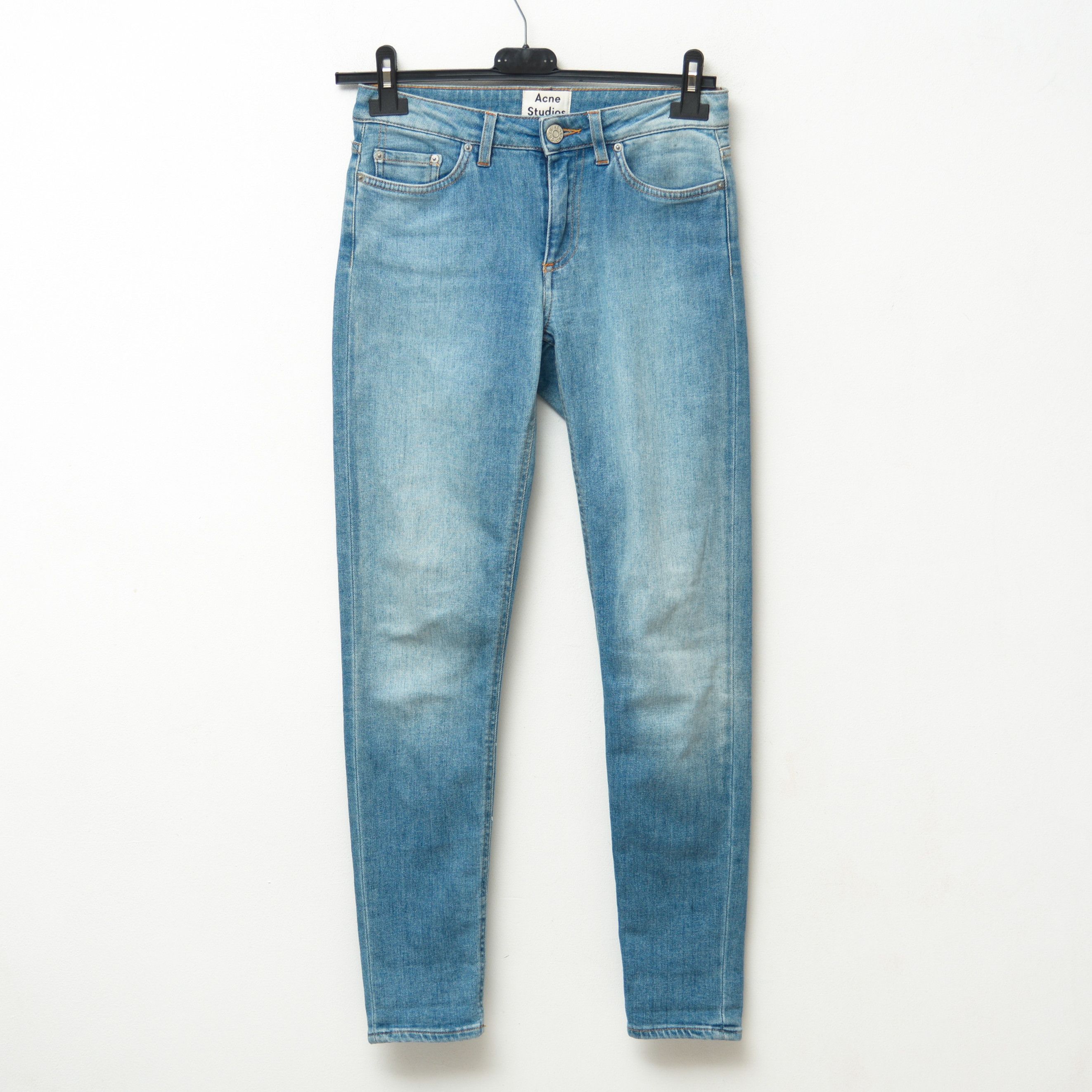 Acne Studios SKIN 5 LT USD BLU Jeans W24 L32 Denim Skinny Pants Slim Zip Size 24" / US 00 / IT 34 - 1 Thumbnail