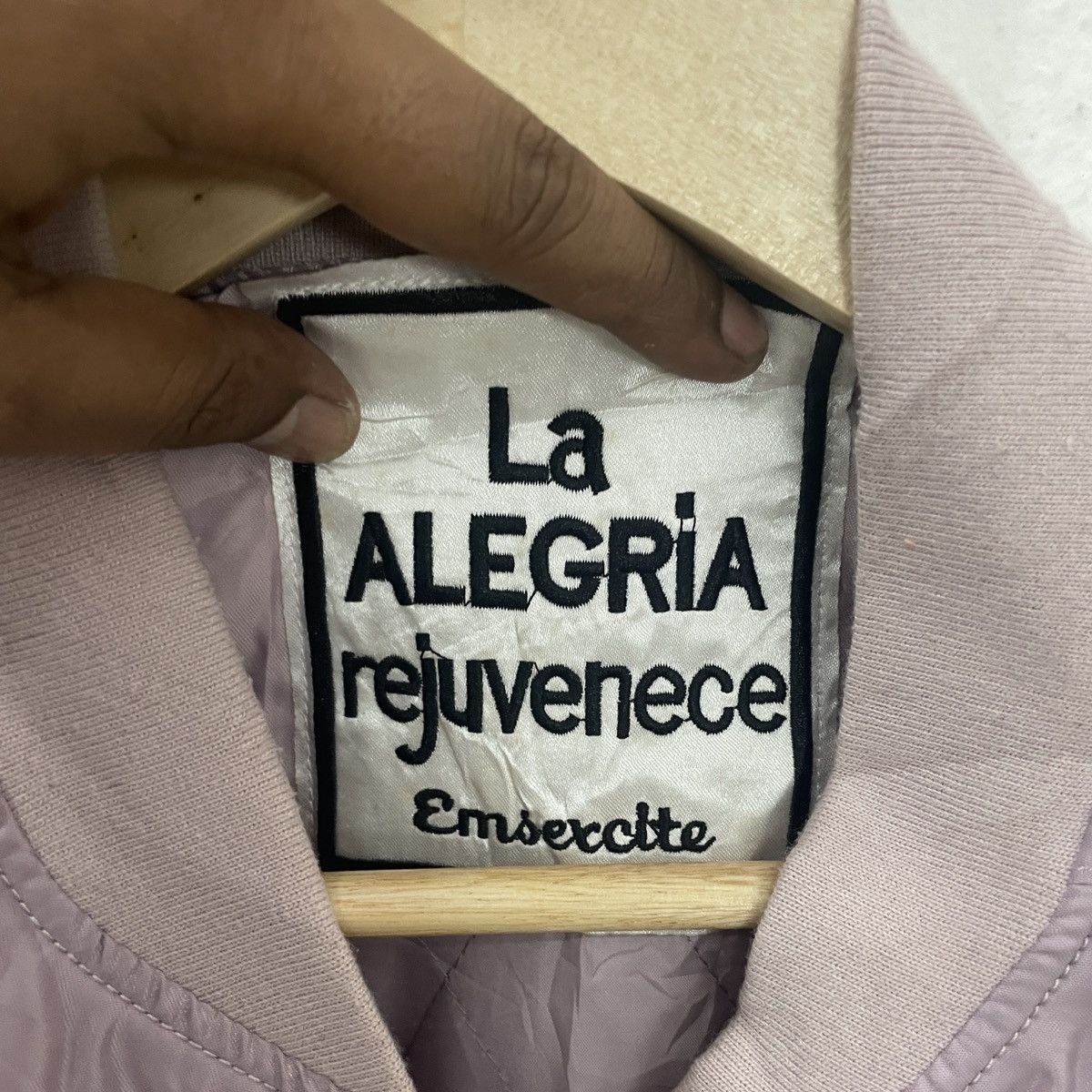 Japanese Brand Vintage La Alergria Embroidery Big Logo Bomber Jacket Size US XL / EU 56 / 4 - 5 Thumbnail