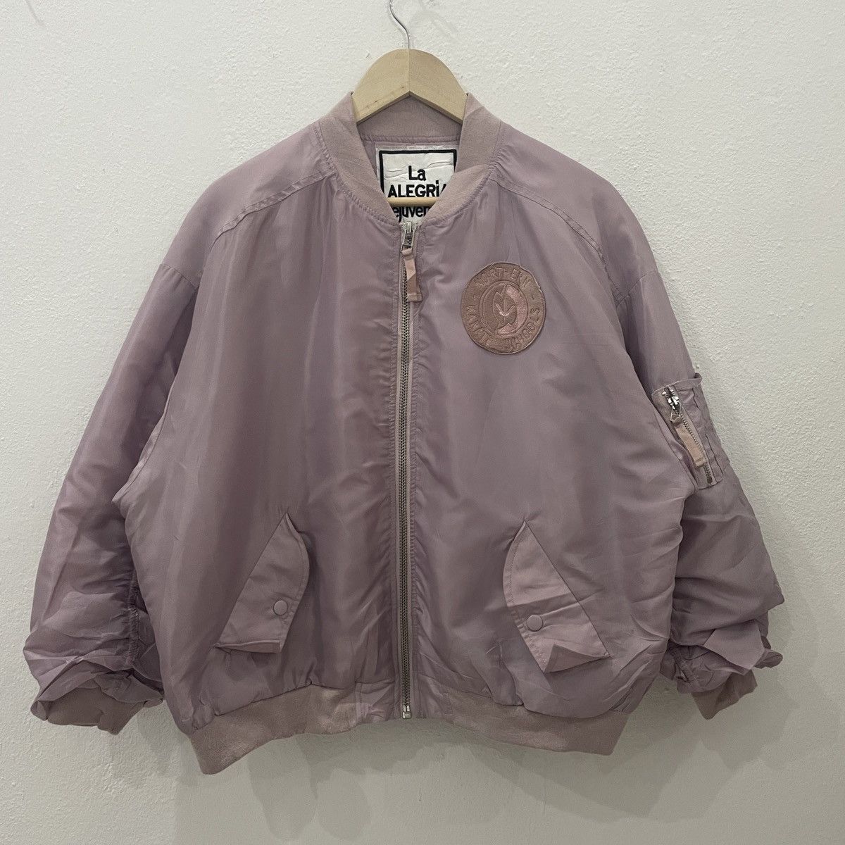 Japanese Brand Vintage La Alergria Embroidery Big Logo Bomber Jacket Size US XL / EU 56 / 4 - 7 Thumbnail