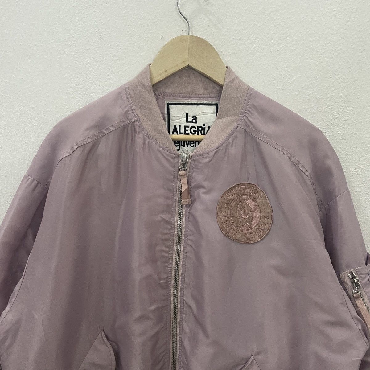 Japanese Brand Vintage La Alergria Embroidery Big Logo Bomber Jacket Size US XL / EU 56 / 4 - 10 Thumbnail