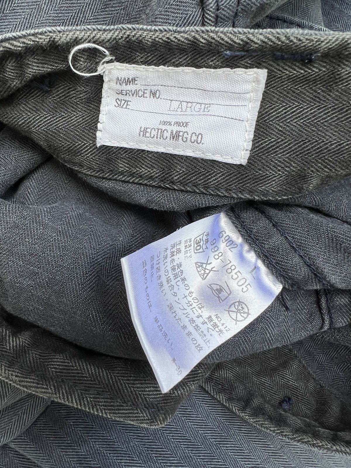 GOODENOUGH Madehectic Japan Sun Fade Navy Blue HBT Stripe Fatigue Pant Size US 32 / EU 48 - 23 Thumbnail