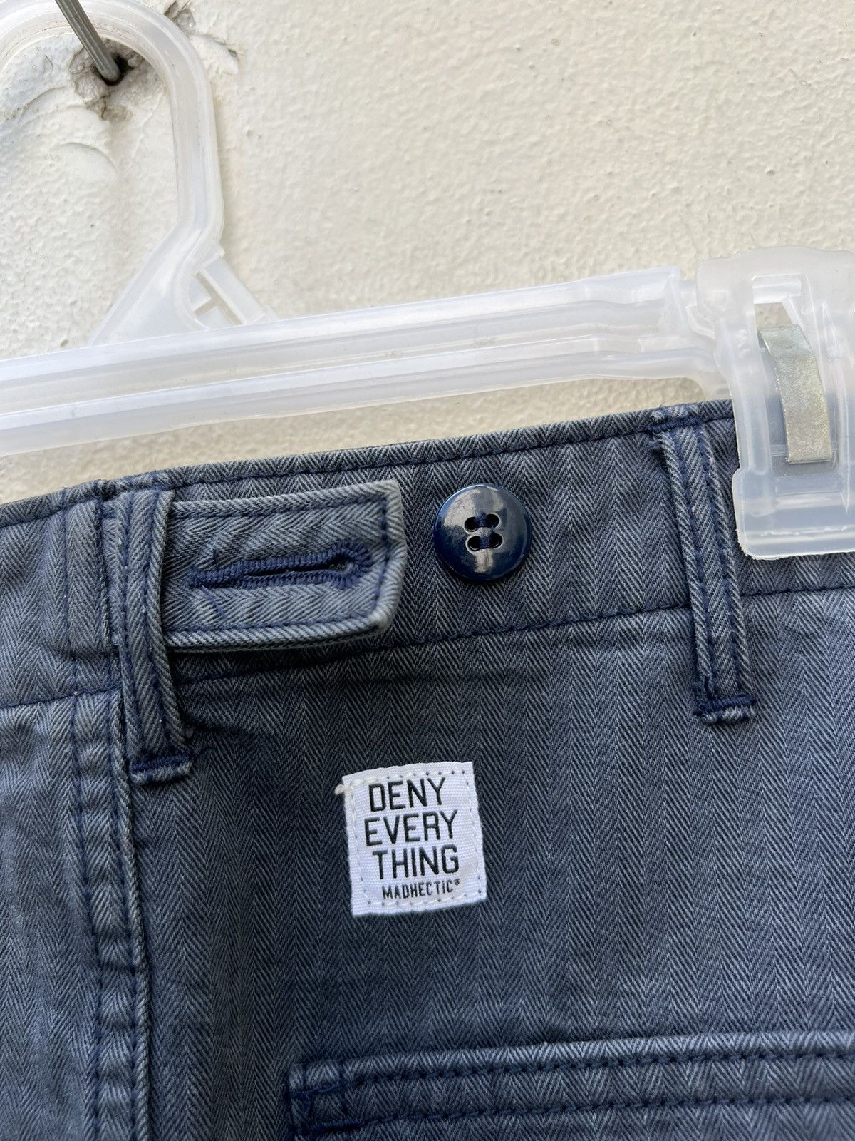 GOODENOUGH Madehectic Japan Sun Fade Navy Blue HBT Stripe Fatigue Pant Size US 32 / EU 48 - 22 Thumbnail