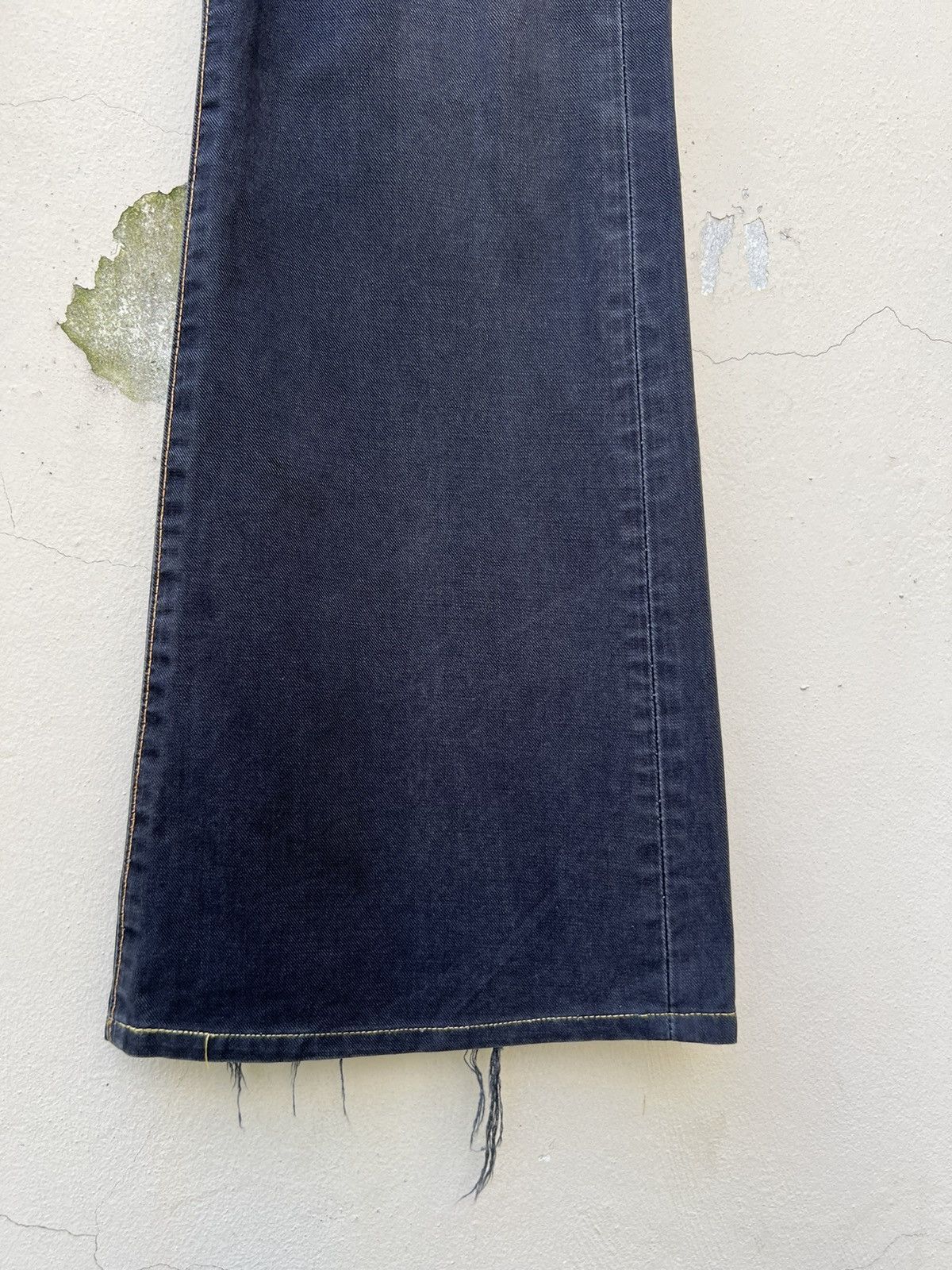 Edwin Vintage Edwin Japan Sun Fade Black Flare Jeans Westerner Size US 31 - 13 Thumbnail