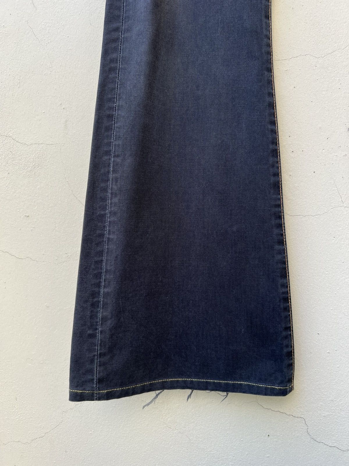 Edwin Vintage Edwin Japan Sun Fade Black Flare Jeans Westerner Size US 31 - 11 Thumbnail