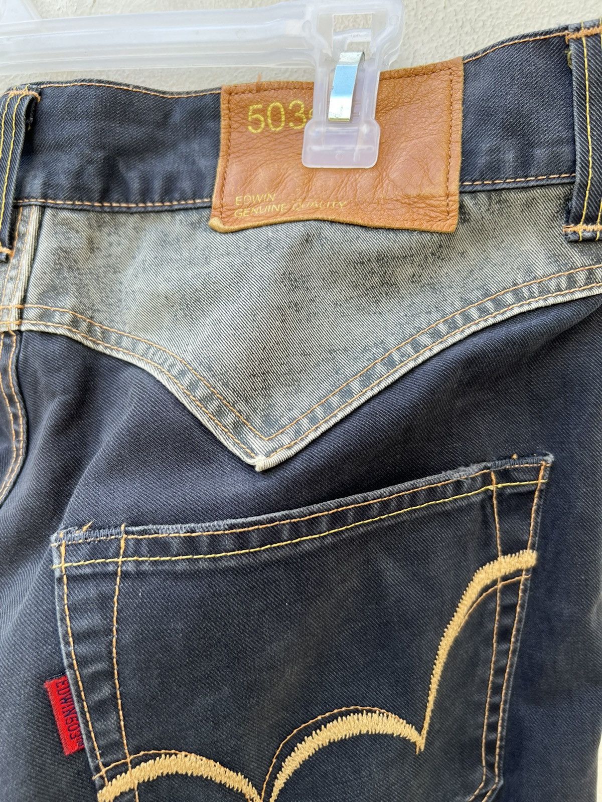 Edwin Vintage Edwin Japan Sun Fade Black Flare Jeans Westerner Size US 31 - 18 Thumbnail