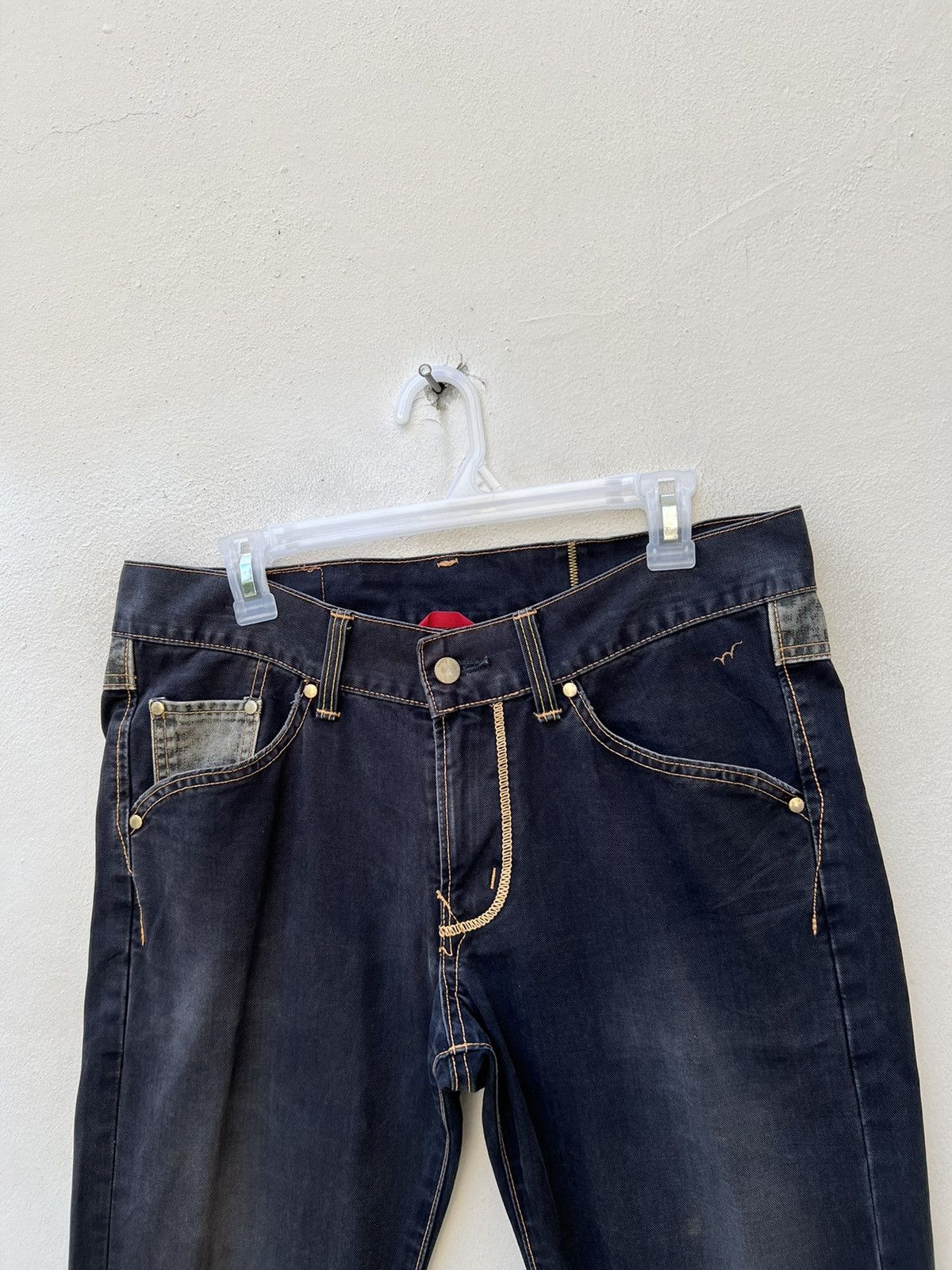 Edwin Vintage Edwin Japan Sun Fade Black Flare Jeans Westerner Size US 31 - 7 Thumbnail