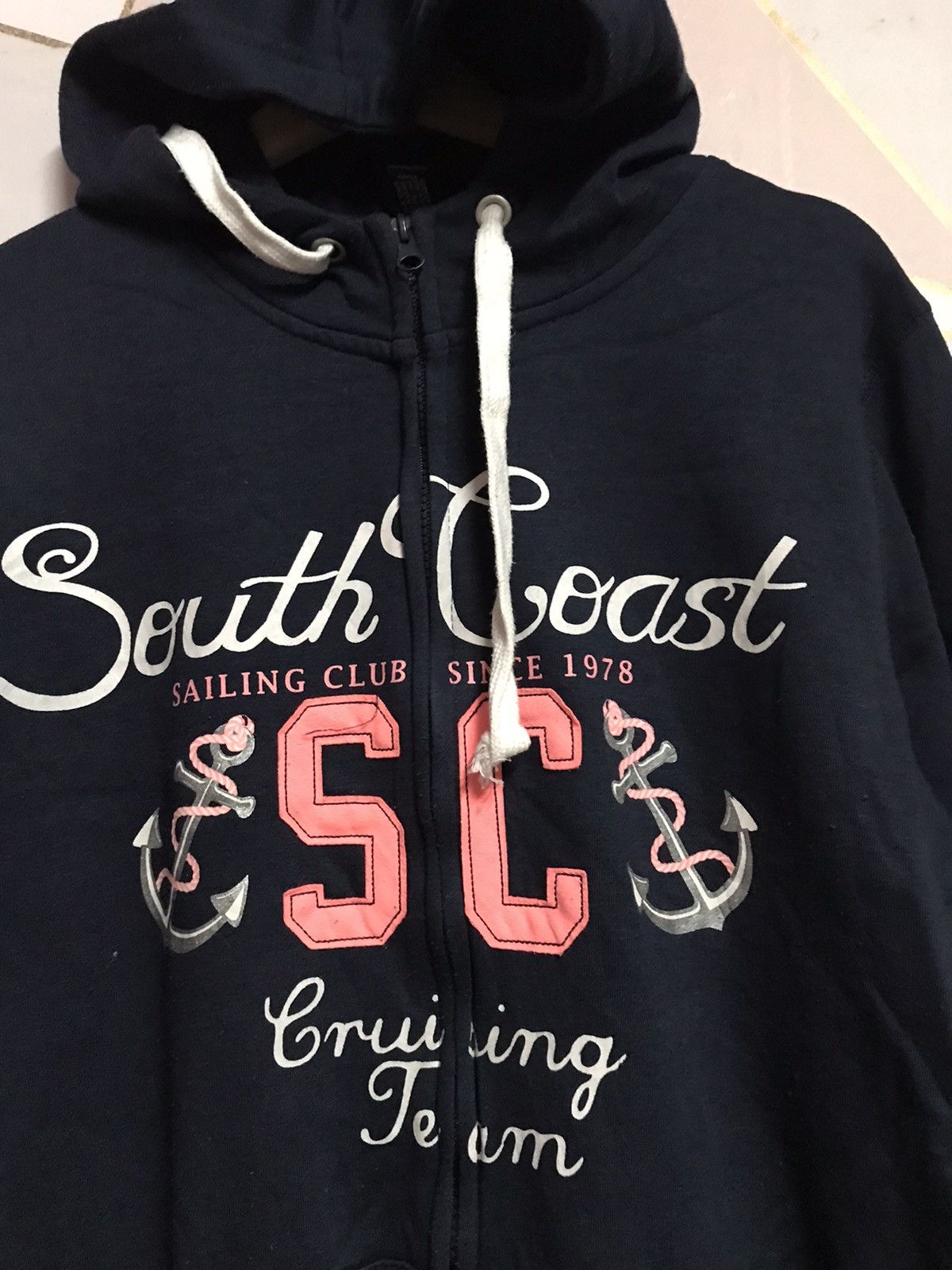 The Unbranded Brand South Coast Hoodie Big Logo Fullzip Size US L / EU 52-54 / 3 - 3 Thumbnail