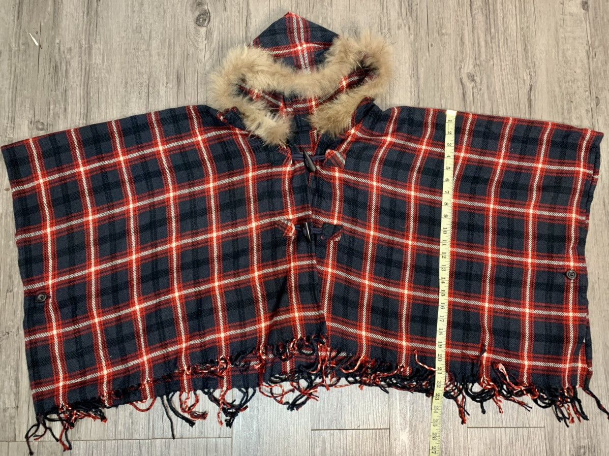 Vintage Japanese Brand Plaid Poncho Size US M / EU 48-50 / 2 - 6 Thumbnail