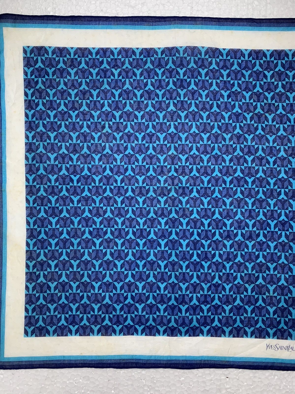 Yves Saint Laurent Yves Saint Laurent Neckerchief YSL Handkerchief Bandana Size ONE SIZE - 4 Thumbnail