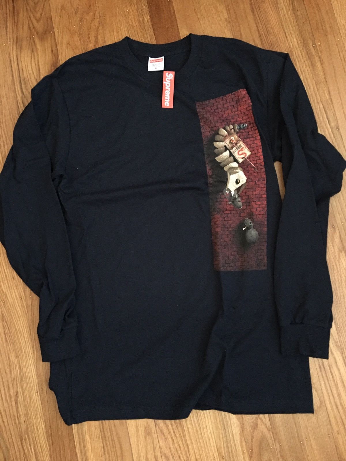 Supreme Supreme Mike Hill Snake trap Tee Navy Grailed