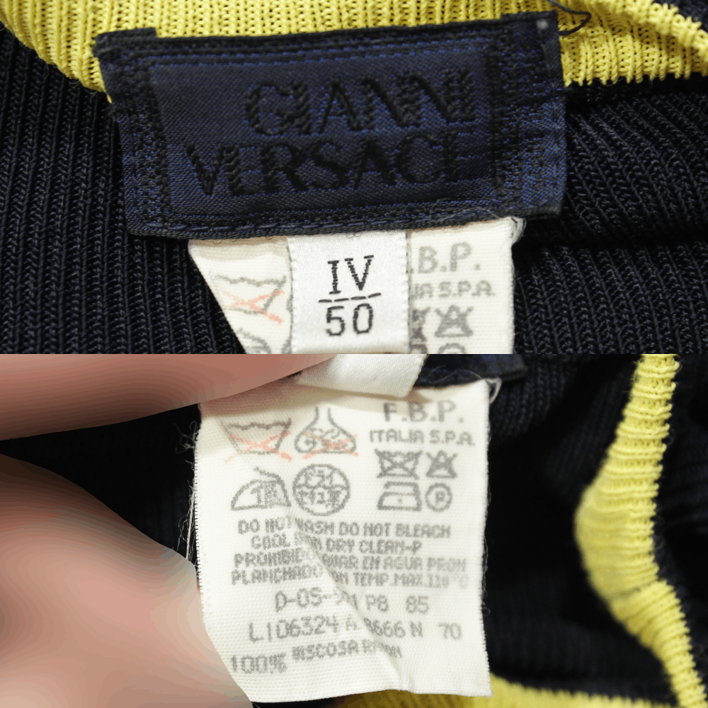 Versace Gianni Medusa Logo Oversize Light Stretch Knit Vintage Size US M / EU 48-50 / 2 - 9 Thumbnail
