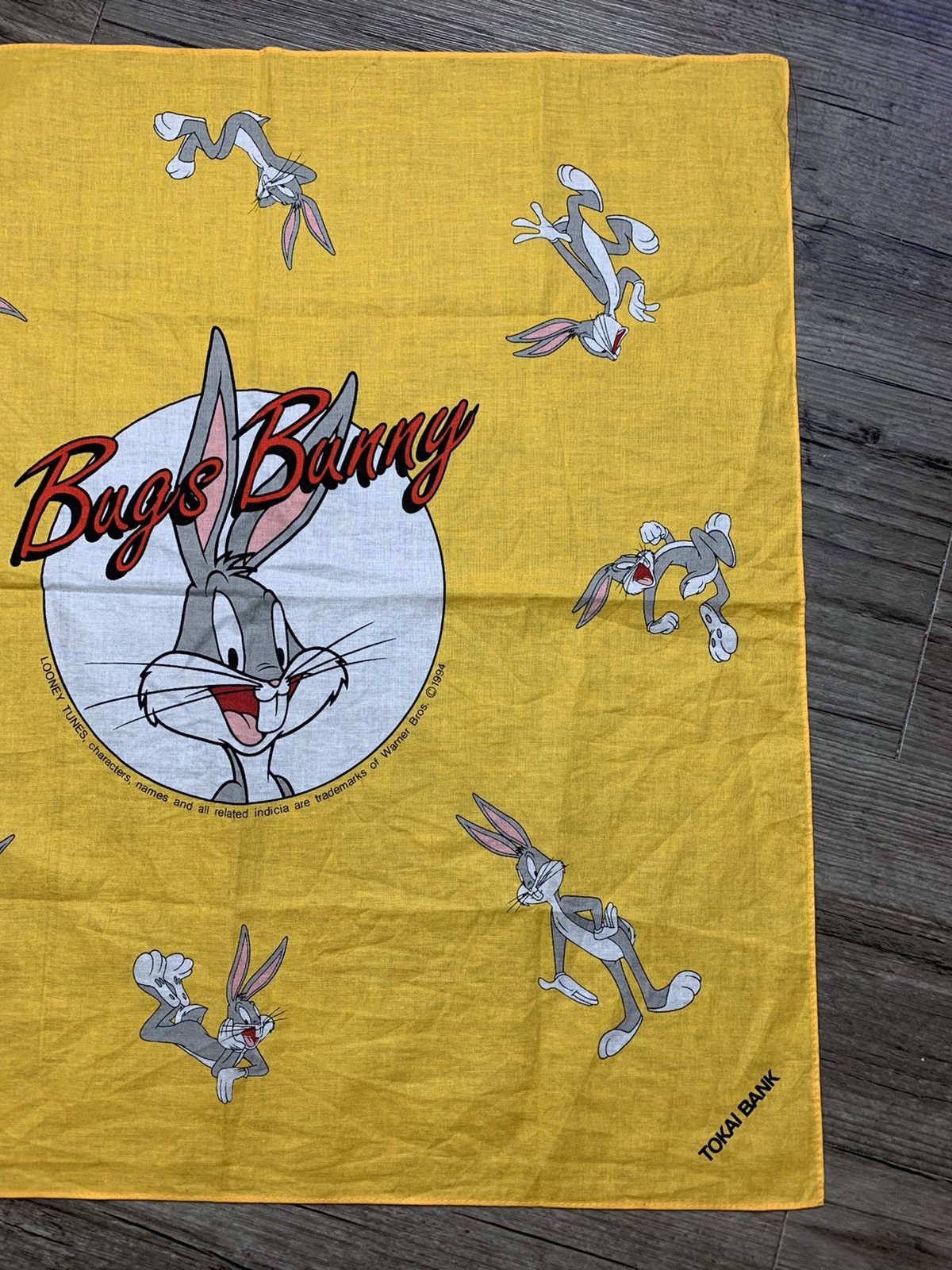 Warner Bros Bugs Bunny Handkerchief / Bandana / Neckerchief Size ONE SIZE - 2 Thumbnail