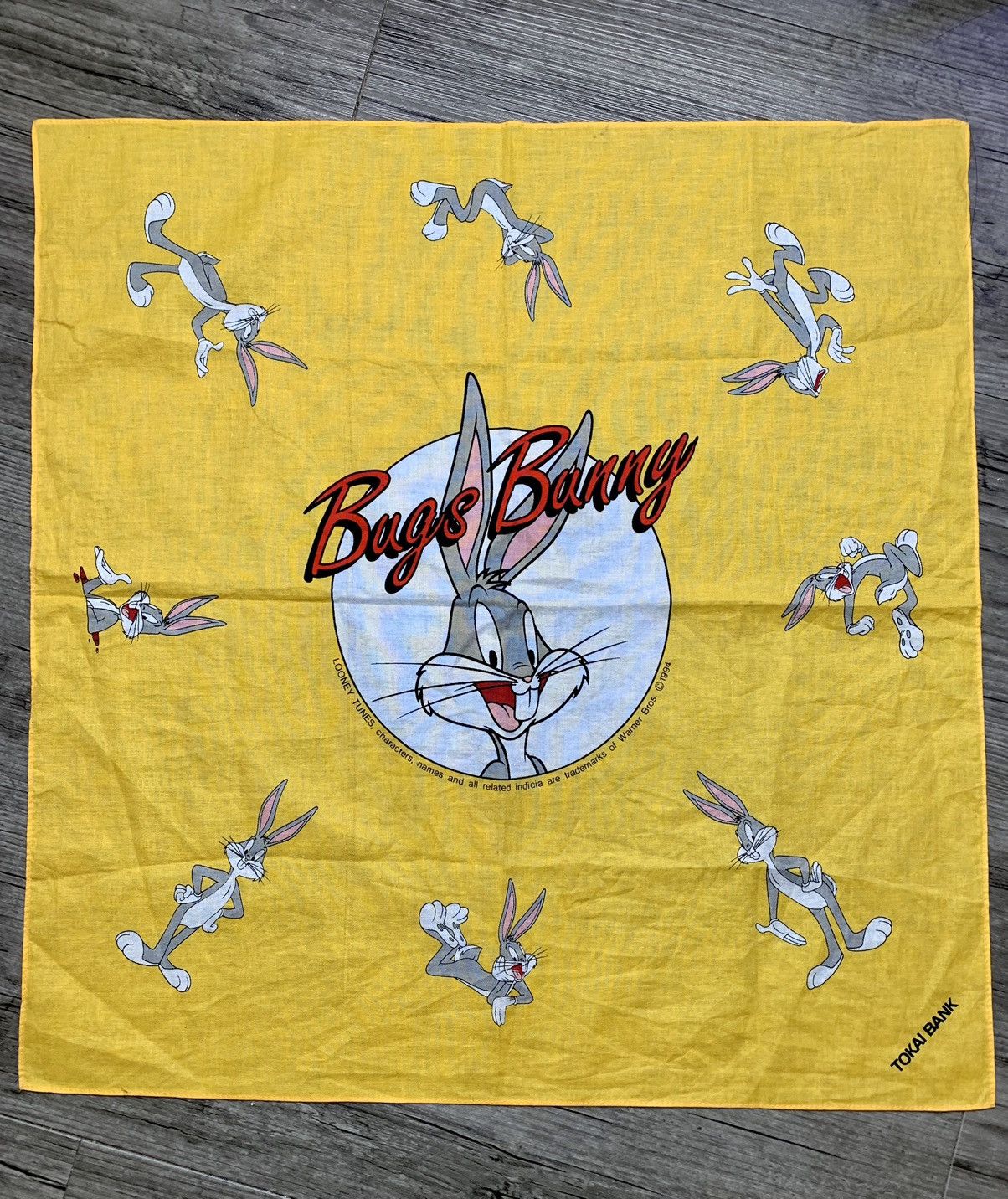 Warner Bros Bugs Bunny Handkerchief / Bandana / Neckerchief Size ONE SIZE - 1 Thumbnail