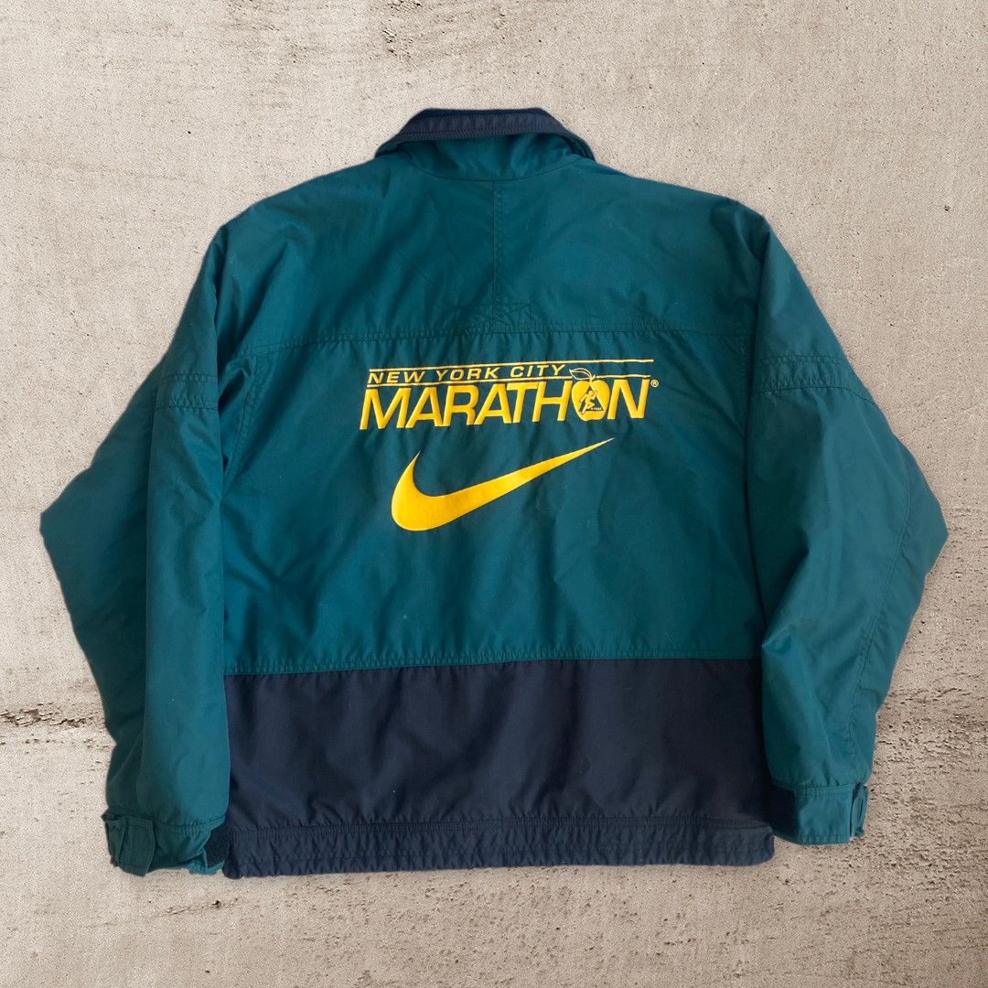 Nike Nike ACG Vintage Vintage Nike ACG Zip Jacket NYC Marathon 1995 Forrest Green Grailed