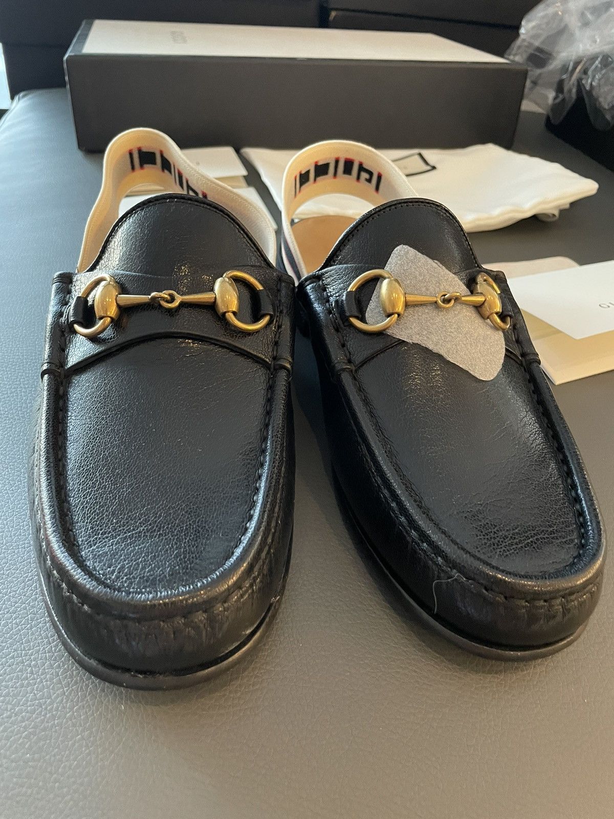Gucci Limited Edition Horsebit Leather Loafer Gucci Elastic Band Size US 10 / EU 43 - 15 Thumbnail