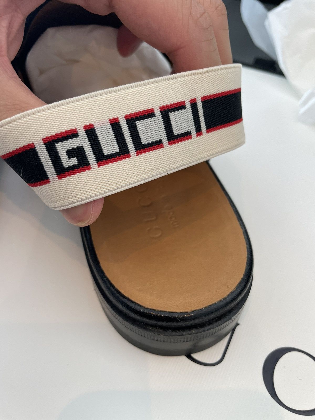 Gucci Limited Edition Horsebit Leather Loafer Gucci Elastic Band Size US 10 / EU 43 - 12 Thumbnail