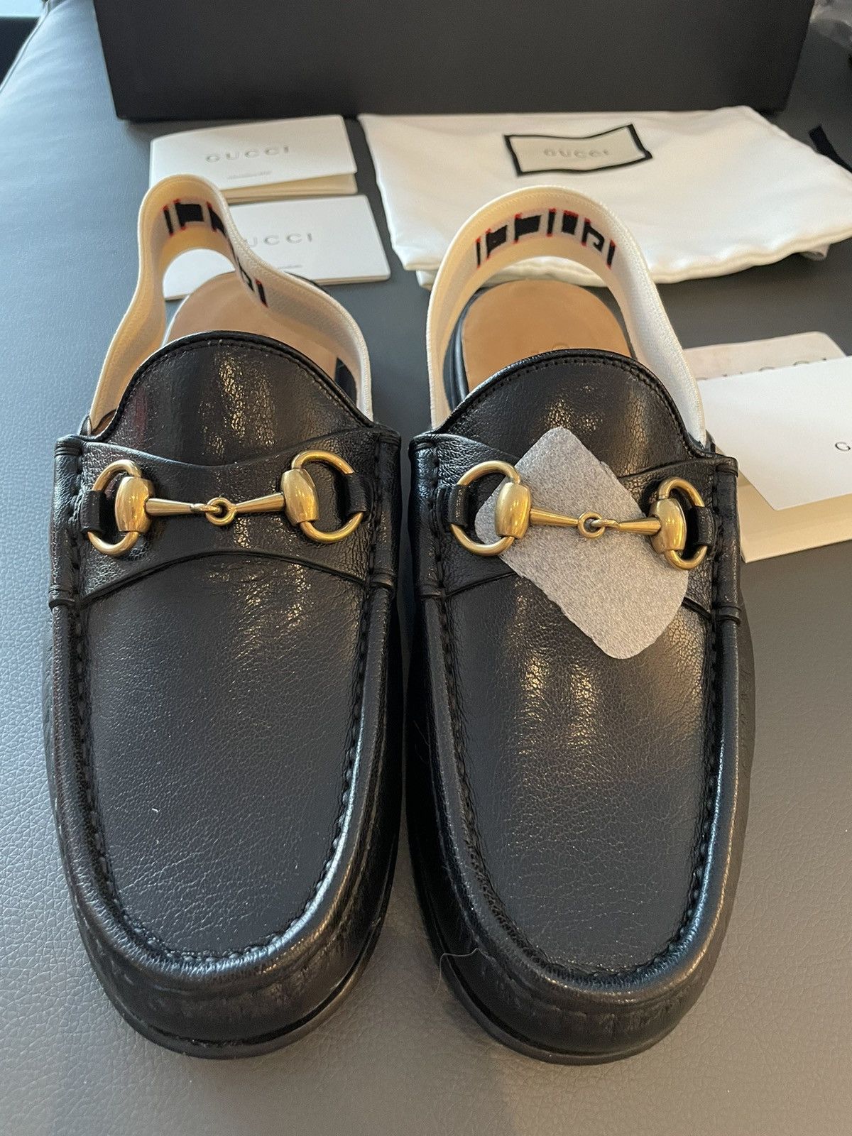 Gucci Limited Edition Horsebit Leather Loafer Gucci Elastic Band Size US 10 / EU 43 - 20 Thumbnail