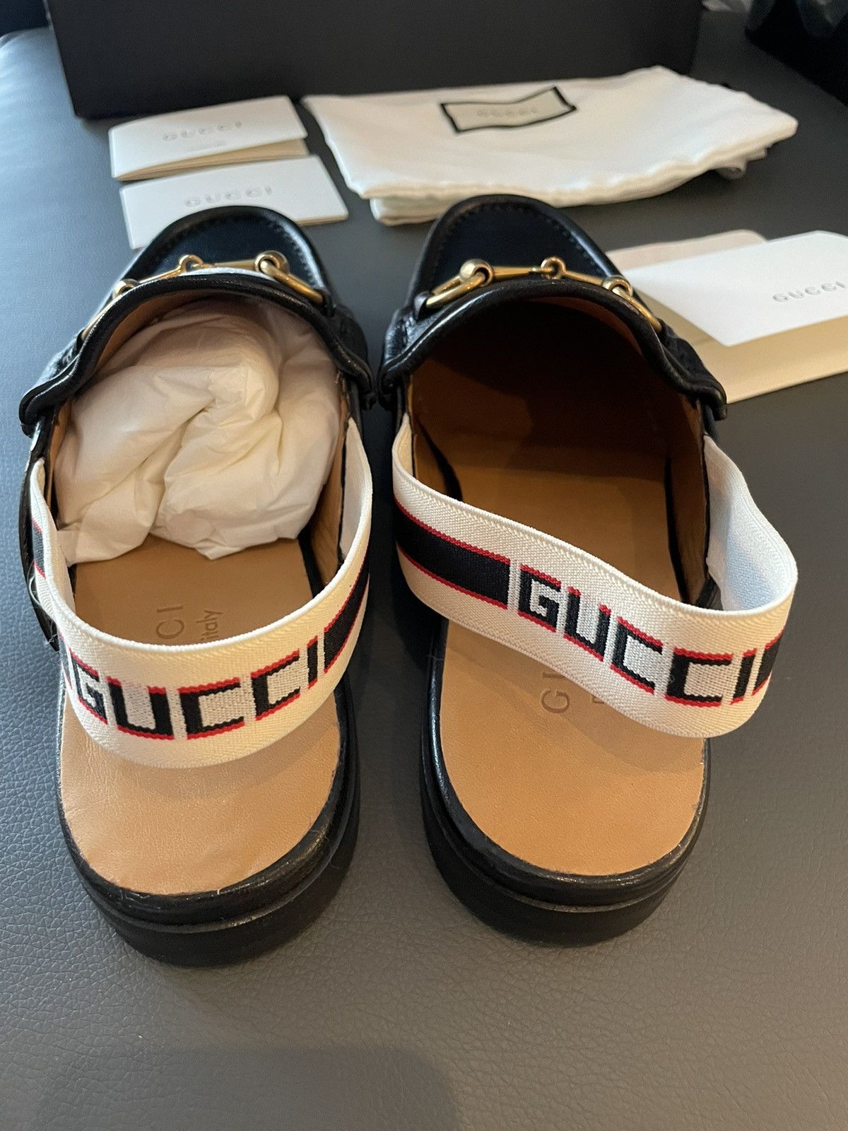 Gucci Limited Edition Horsebit Leather Loafer Gucci Elastic Band Size US 10 / EU 43 - 6 Thumbnail