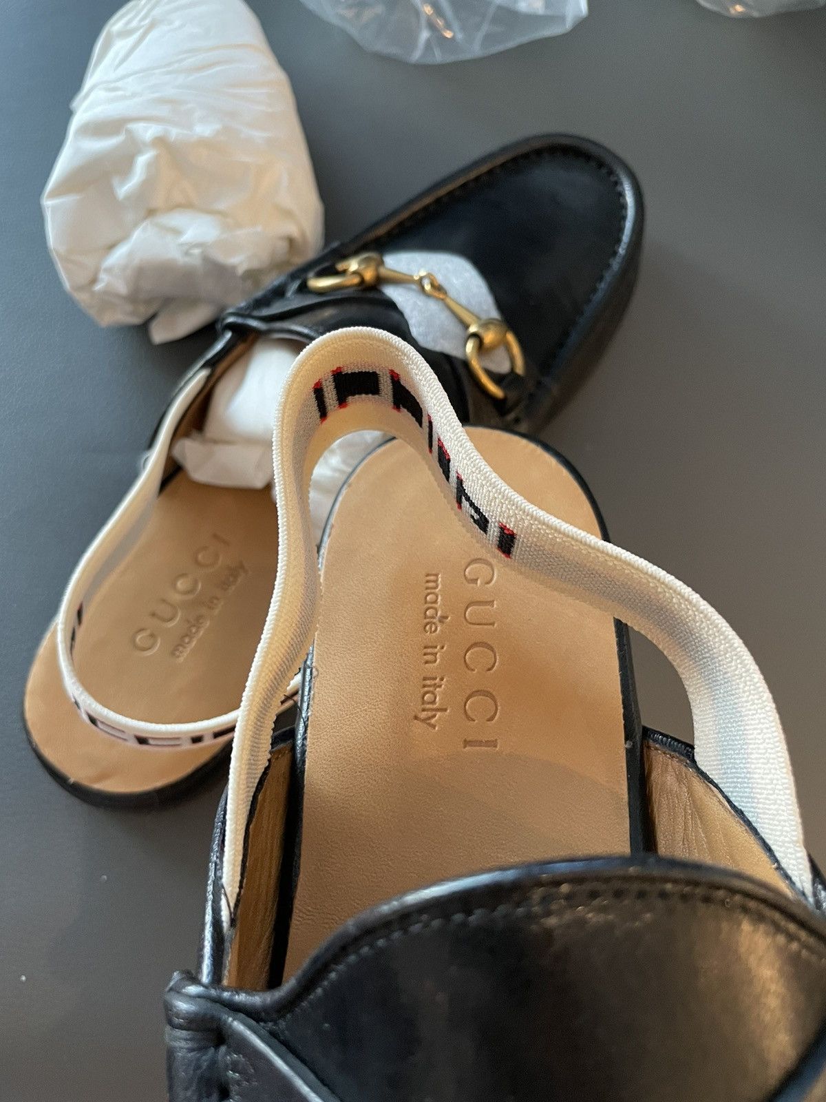 Gucci Limited Edition Horsebit Leather Loafer Gucci Elastic Band Size US 10 / EU 43 - 23 Thumbnail