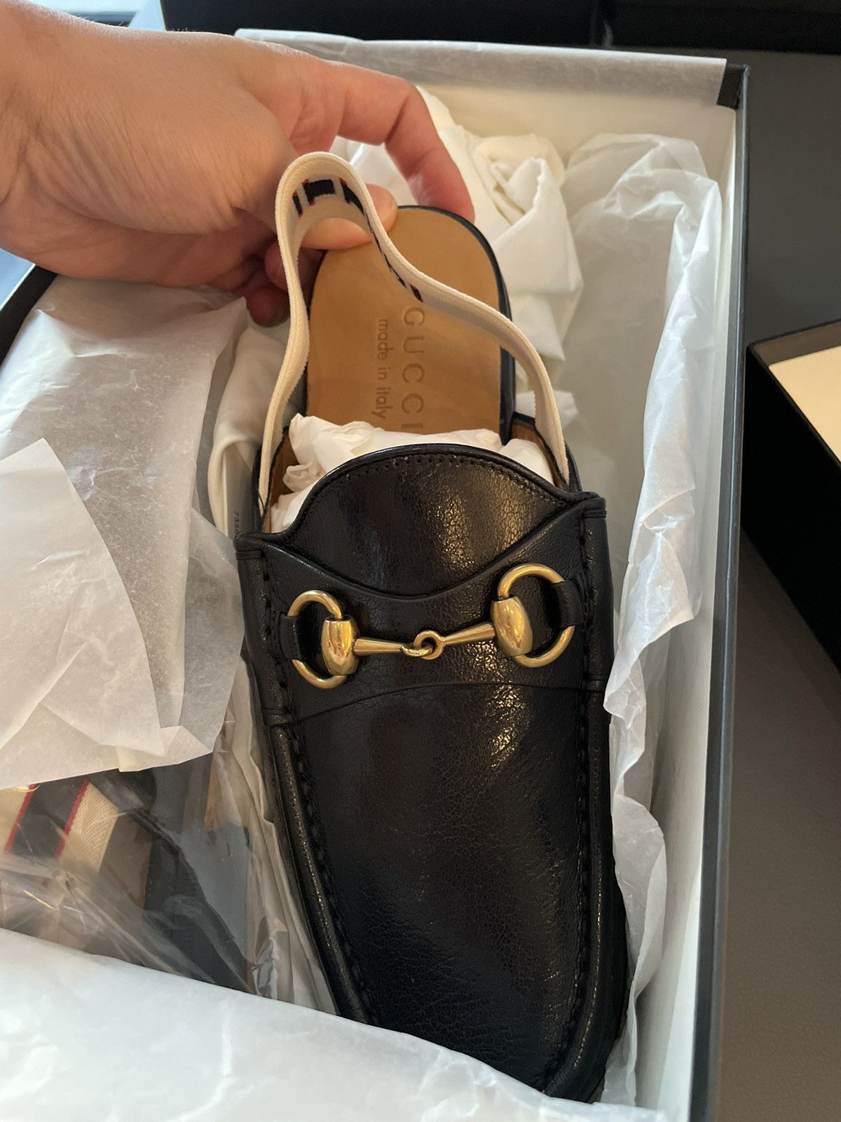 Gucci Limited Edition Horsebit Leather Loafer Gucci Elastic Band Size US 10 / EU 43 - 22 Thumbnail
