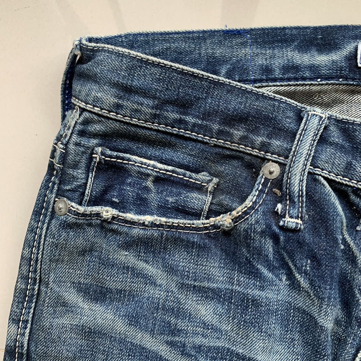 If Six Was Nine 2000s Aoiro Made In Nippon Distressed Denim Pants Size US 29 - 9 Thumbnail