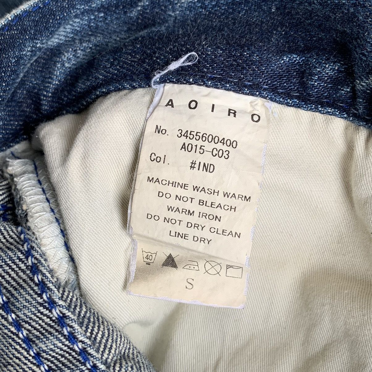 If Six Was Nine 2000s Aoiro Made In Nippon Distressed Denim Pants Size US 29 - 12 Thumbnail