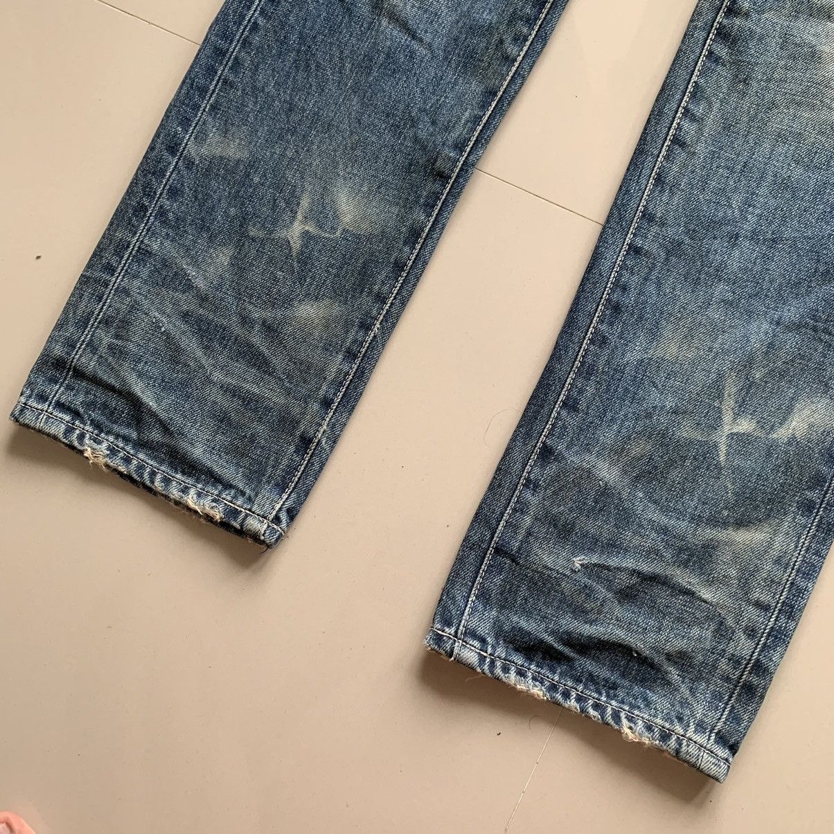 If Six Was Nine 2000s Aoiro Made In Nippon Distressed Denim Pants Size US 29 - 8 Thumbnail