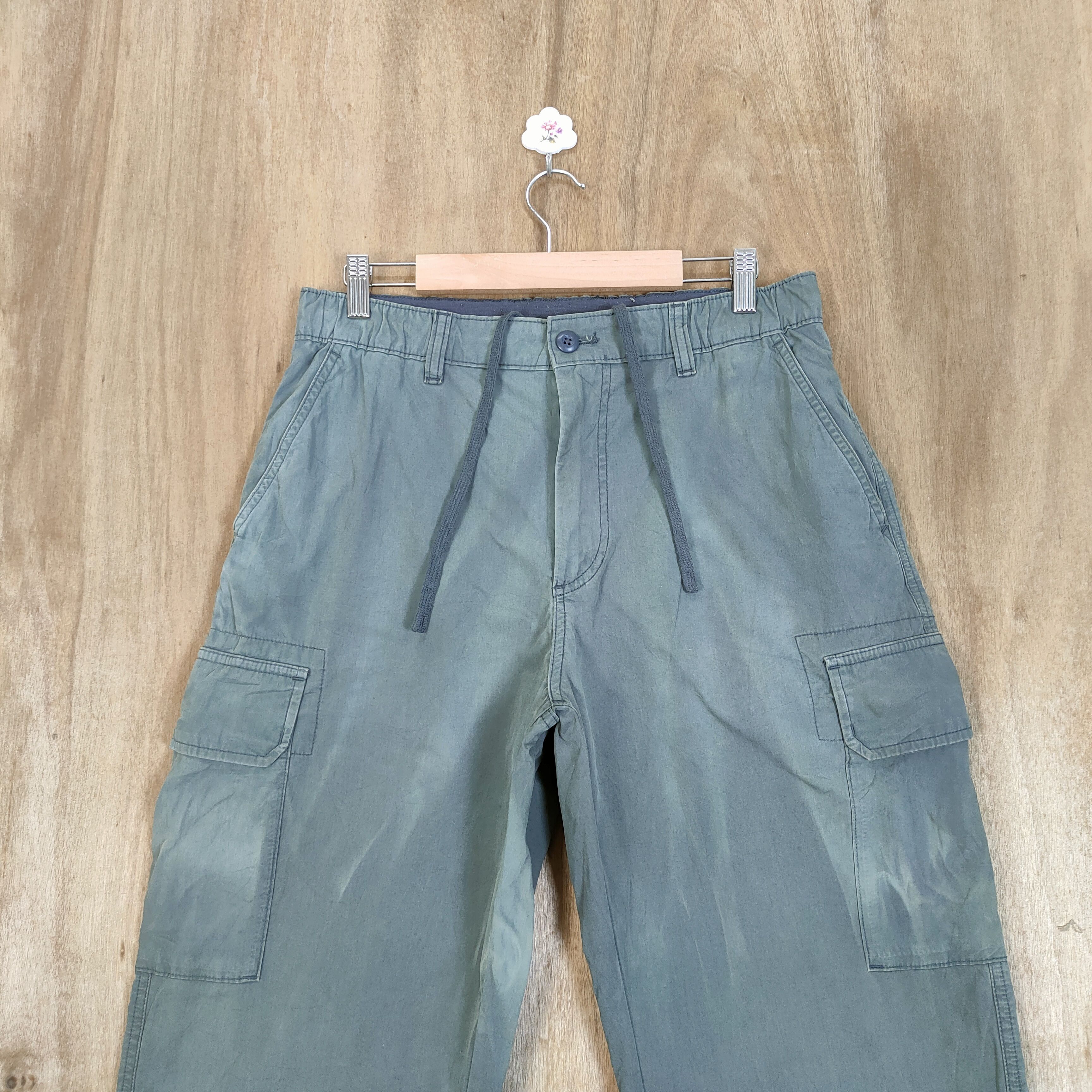 Japanese Brand × Vintage VINTAGE JAPANESE FADED BAGGY CARGO PANTS Size US 32 / EU 48 - 2 Thumbnail
