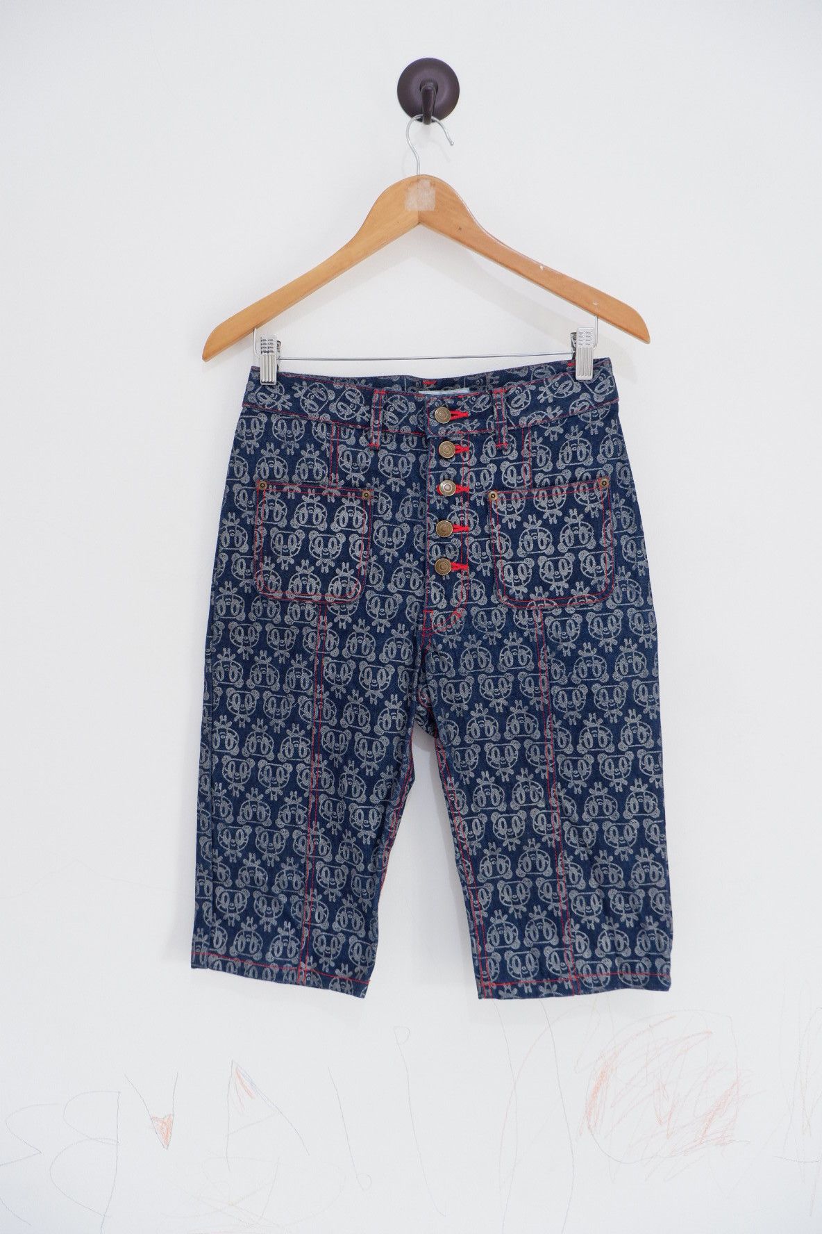 Hysteric Glamour Vintage Y2K Lovers House Printed Shorts Jeans Size US 30 / EU 46 - 1 Thumbnail