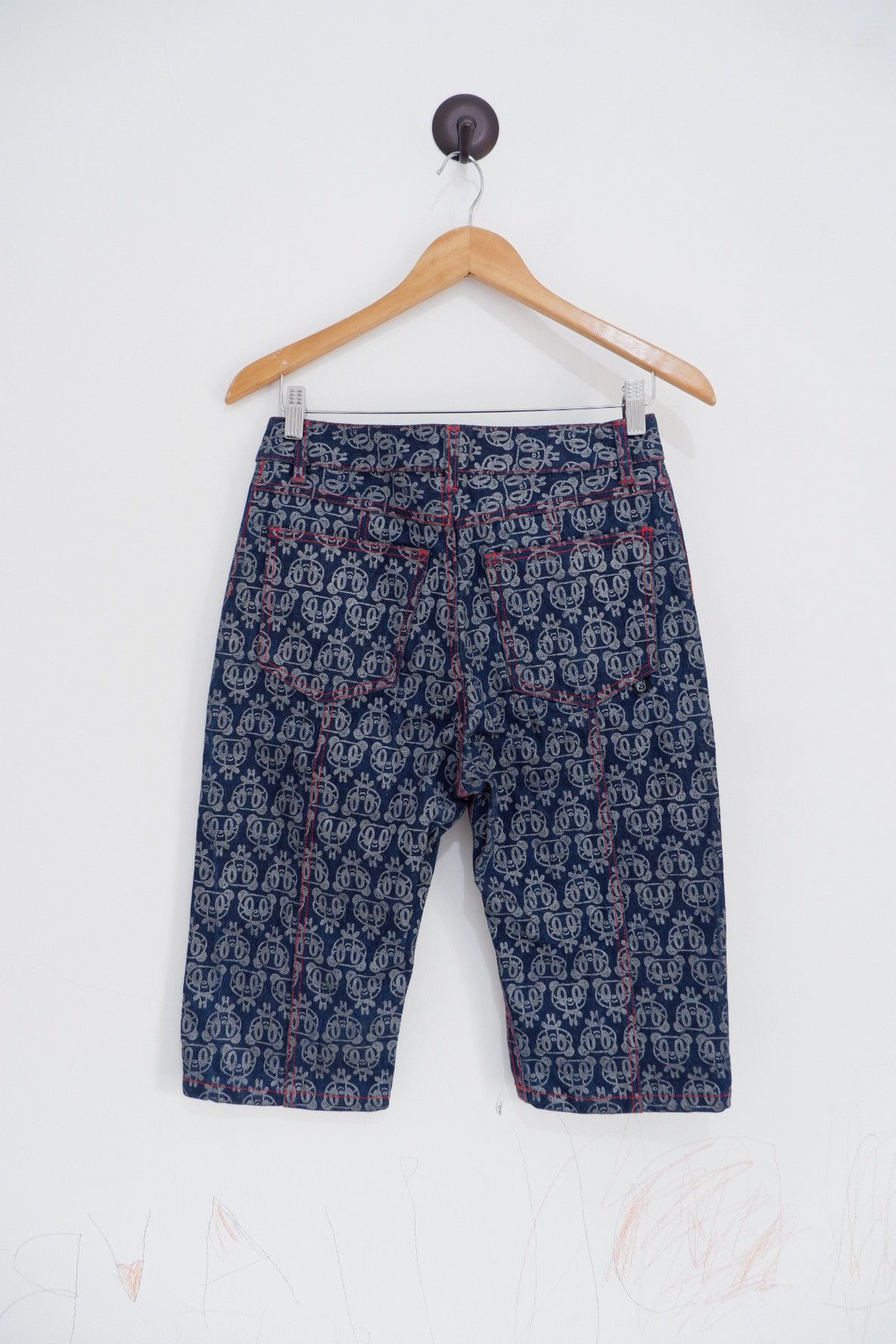 Hysteric Glamour Vintage Y2K Lovers House Printed Shorts Jeans Size US 30 / EU 46 - 2 Thumbnail