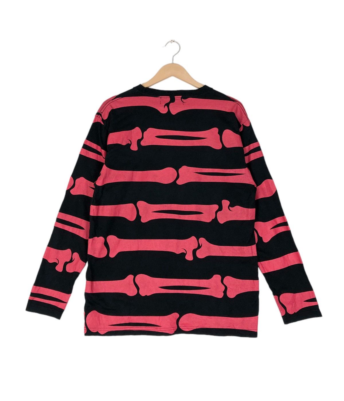 Japanese Brand Sabbat13 Bones Longsleeve T shirt