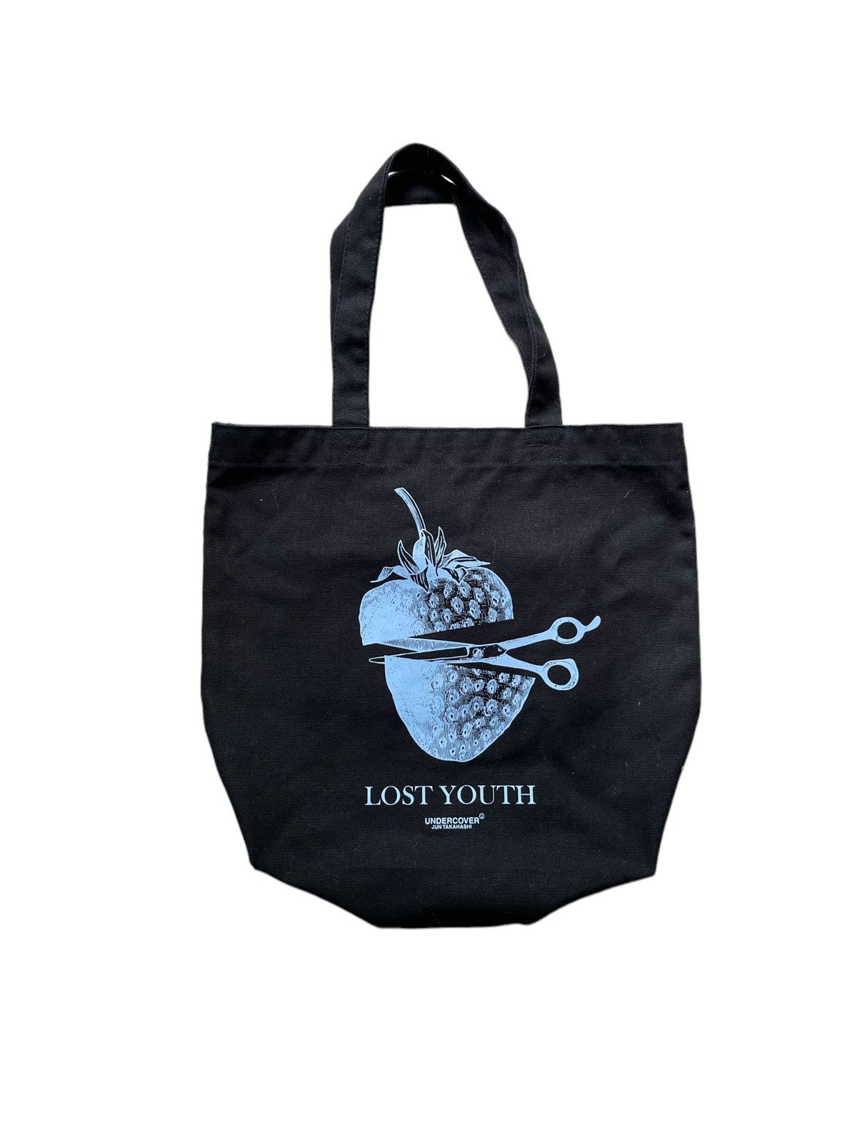 image of Undercover Lost Youth Tote Bag in Black, Men's