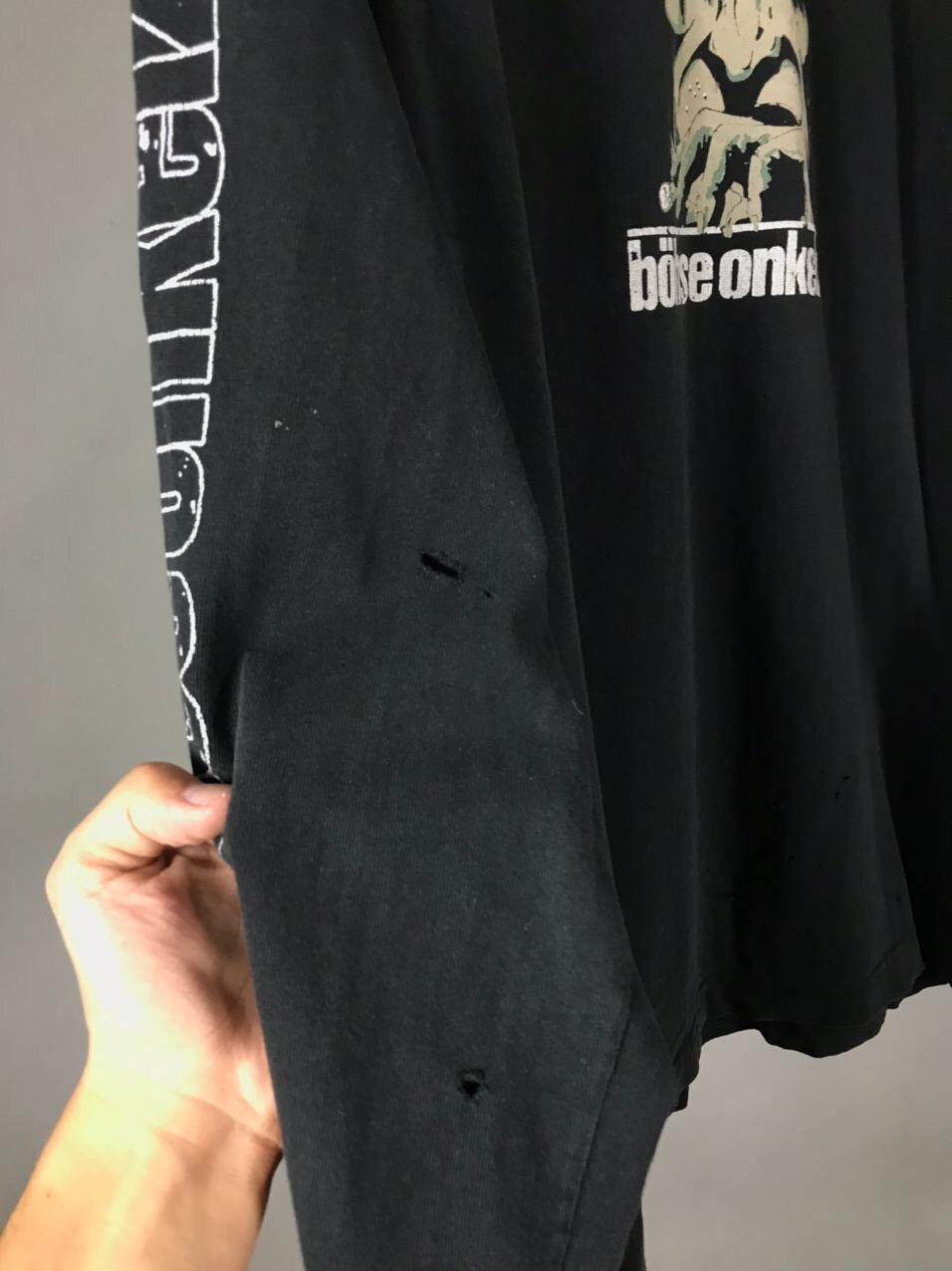 Other × Vintage Bohse Onkelz Big Logo Vintage Long Sleeve Size US L / EU 52-54 / 3 - 8 Thumbnail