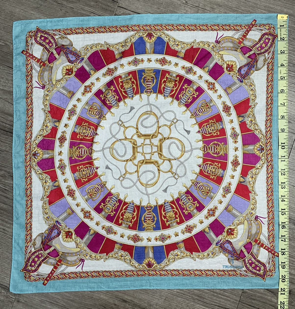 Trussardi Vintage Trussardi Handkerchief / Bandana / Neckerchief Size ONE SIZE - 6 Thumbnail