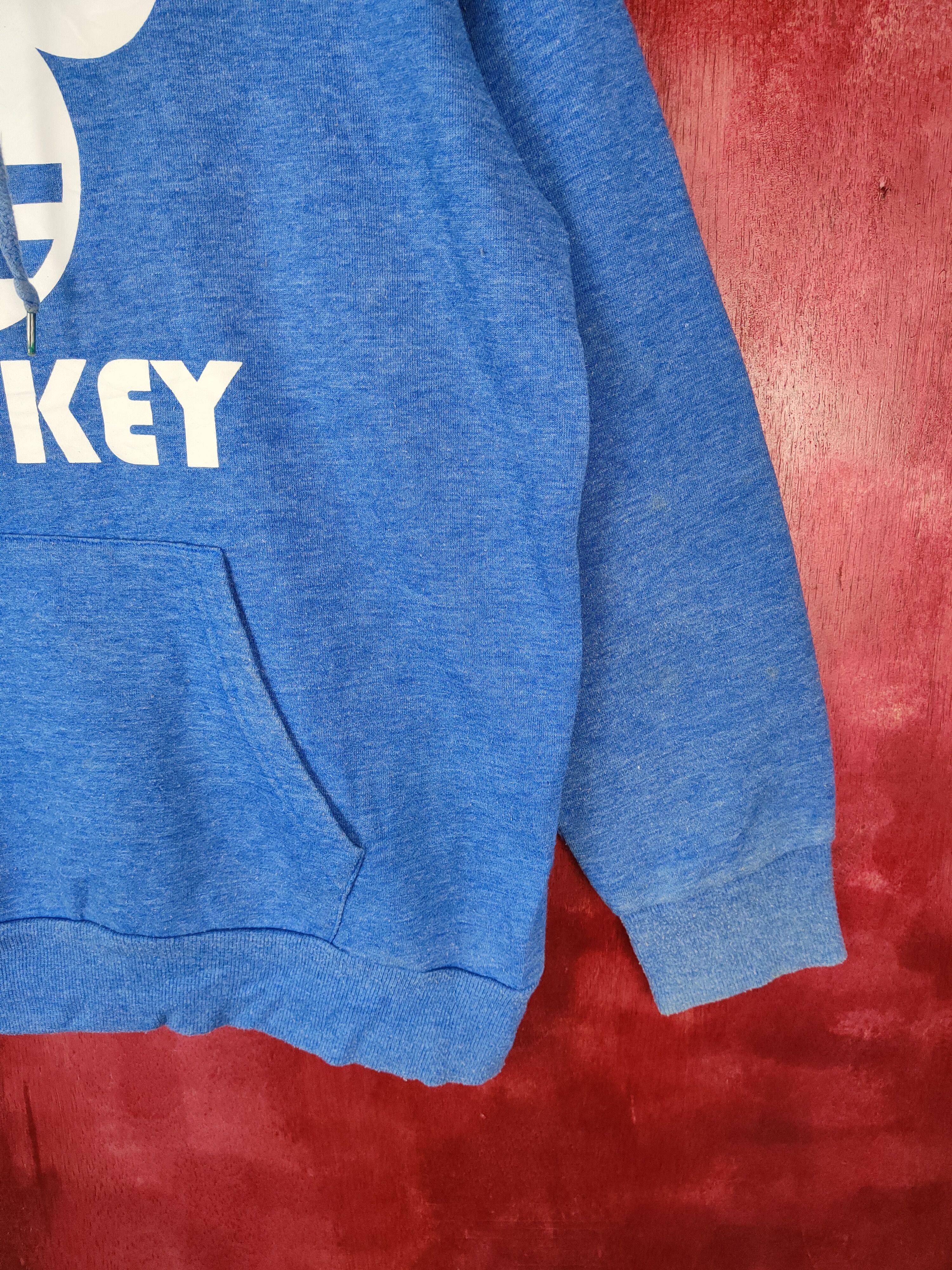Disney × Mickey Mouse × Vintage Disney - Mickey Blue Hoodie Sweatshirt #4845 Size US M / EU 48-50 / 2 - 5 Thumbnail