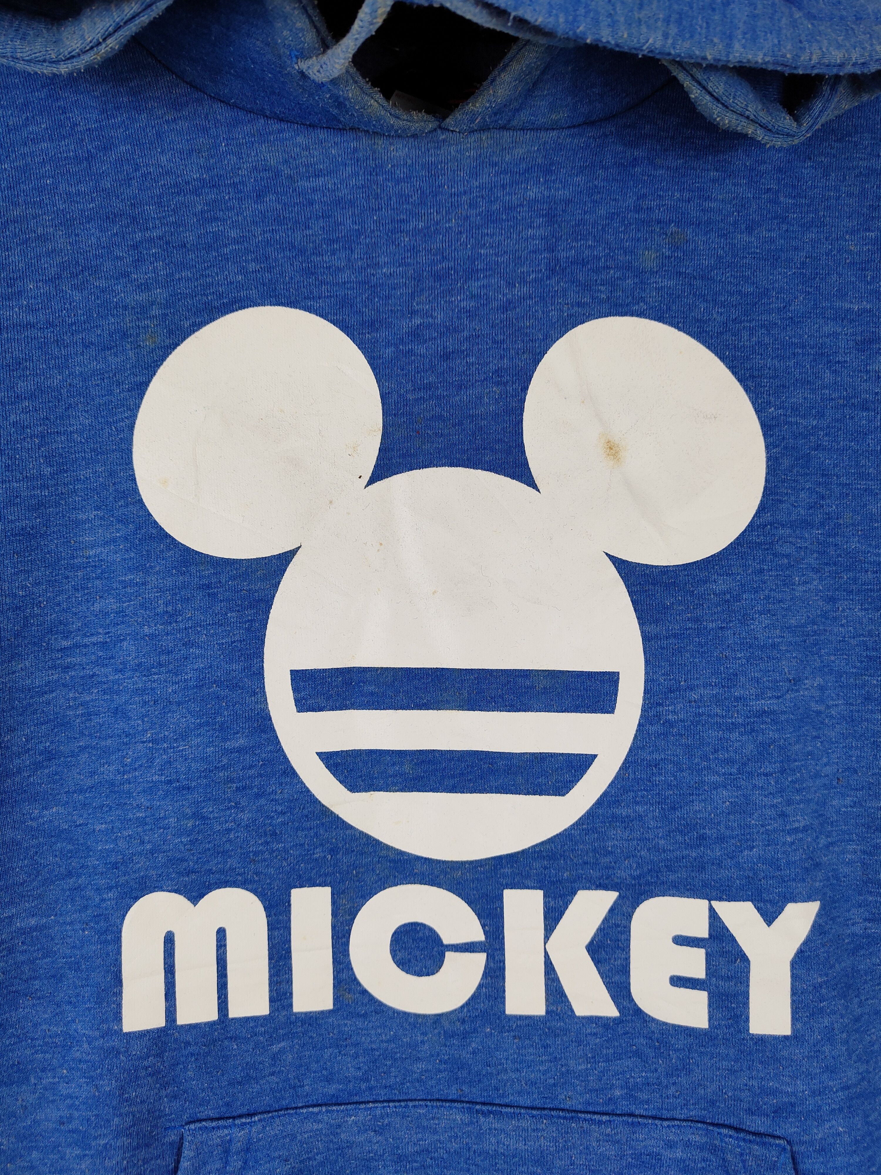 Disney × Mickey Mouse × Vintage Disney - Mickey Blue Hoodie Sweatshirt #4845 Size US M / EU 48-50 / 2 - 3 Thumbnail