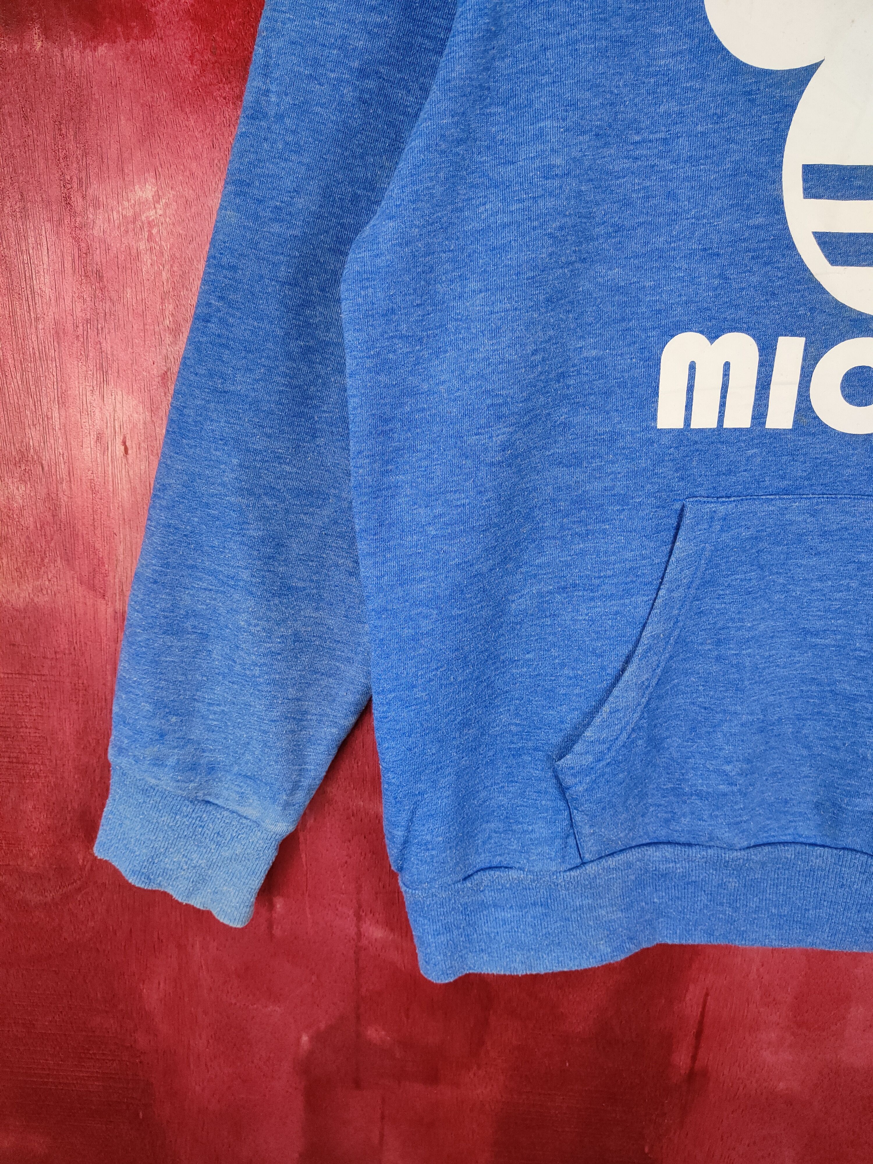 Disney × Mickey Mouse × Vintage Disney - Mickey Blue Hoodie Sweatshirt #4845 Size US M / EU 48-50 / 2 - 4 Thumbnail