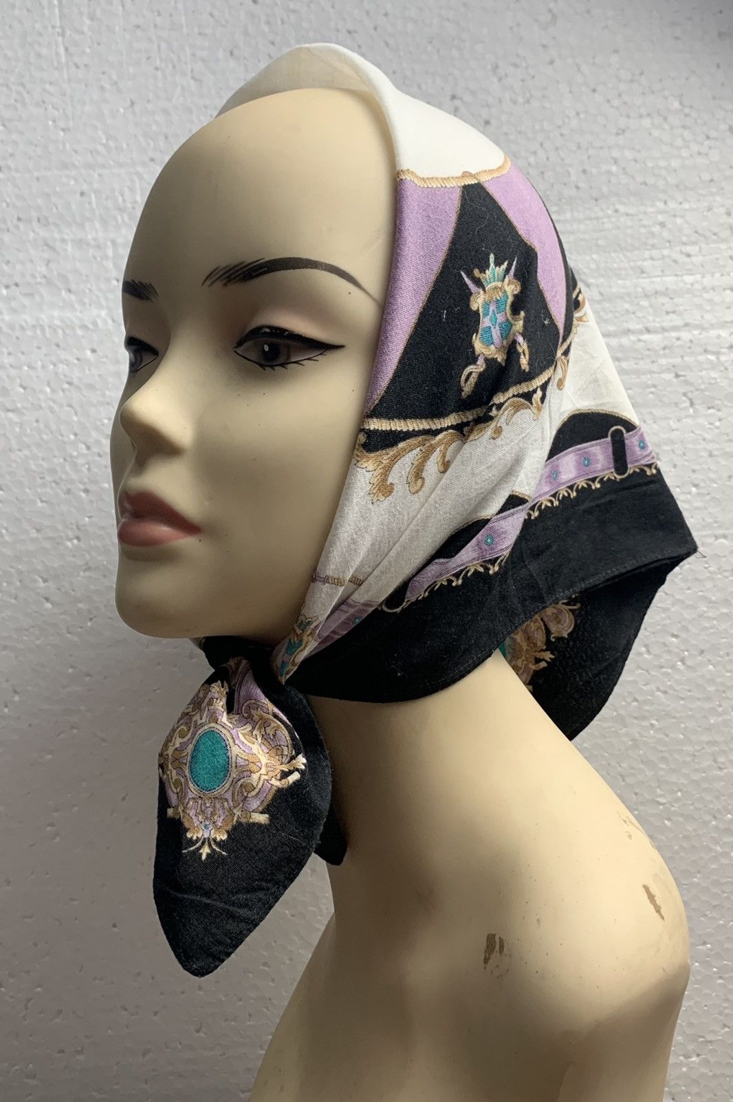 Vintage Art Handkerchief Bandana Neckerchief Size ONE SIZE - 1 Thumbnail